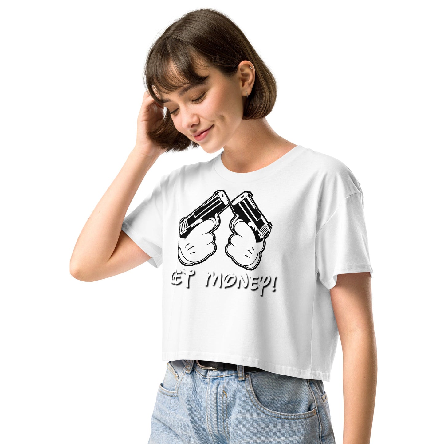 Get Money Women’s crop top - Elevaleaf -