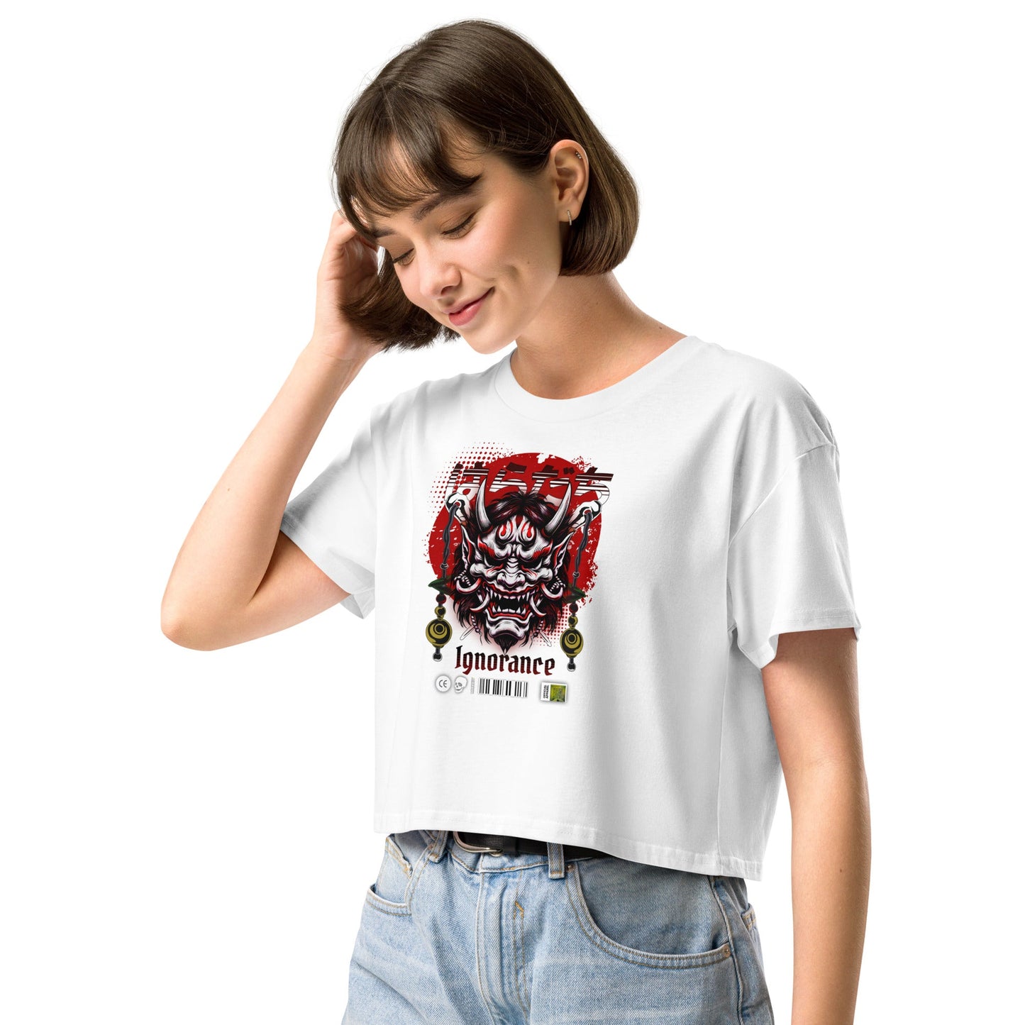 Ignorance Women’s crop top - Elevaleaf -