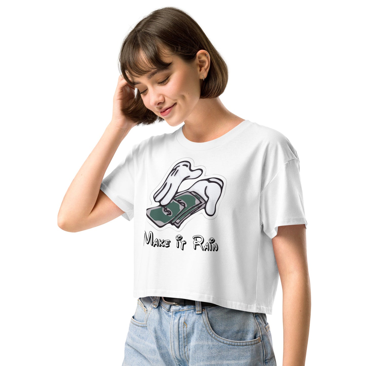 Make it Rain Women’s crop top - Elevaleaf -