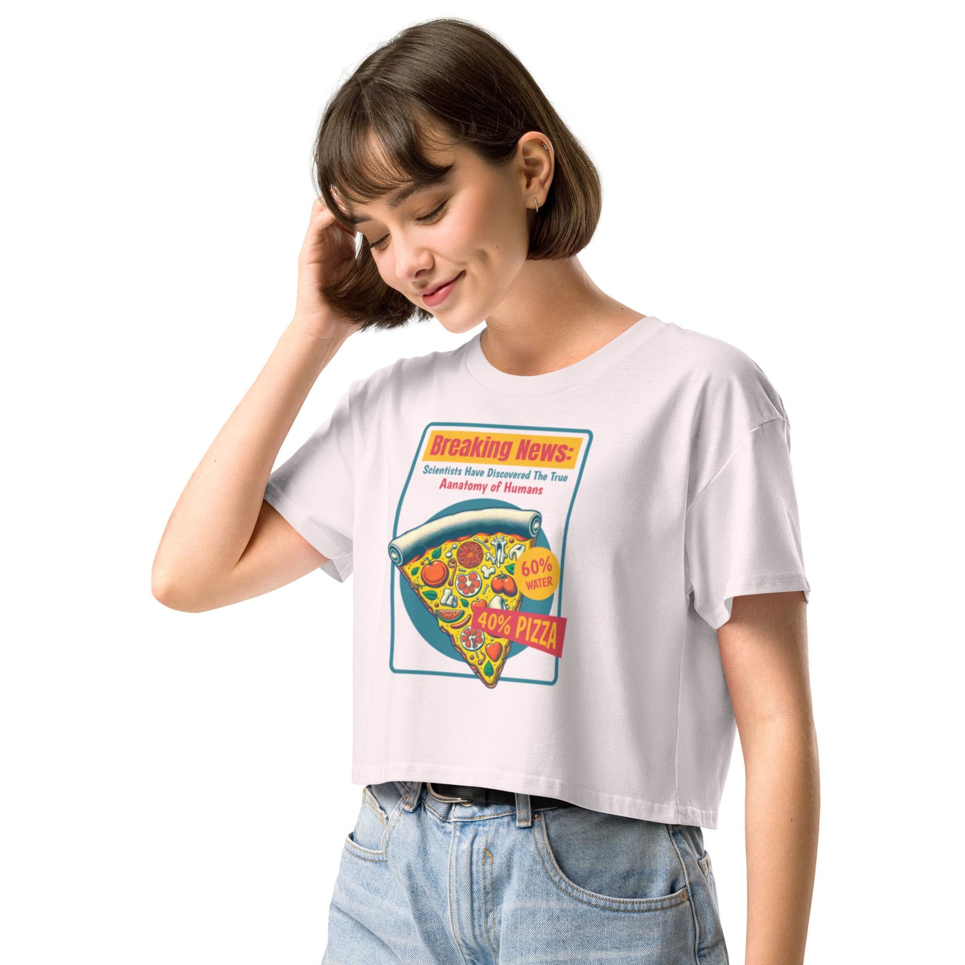 Anatomy of humans Women’s crop top - Elevaleaf - 