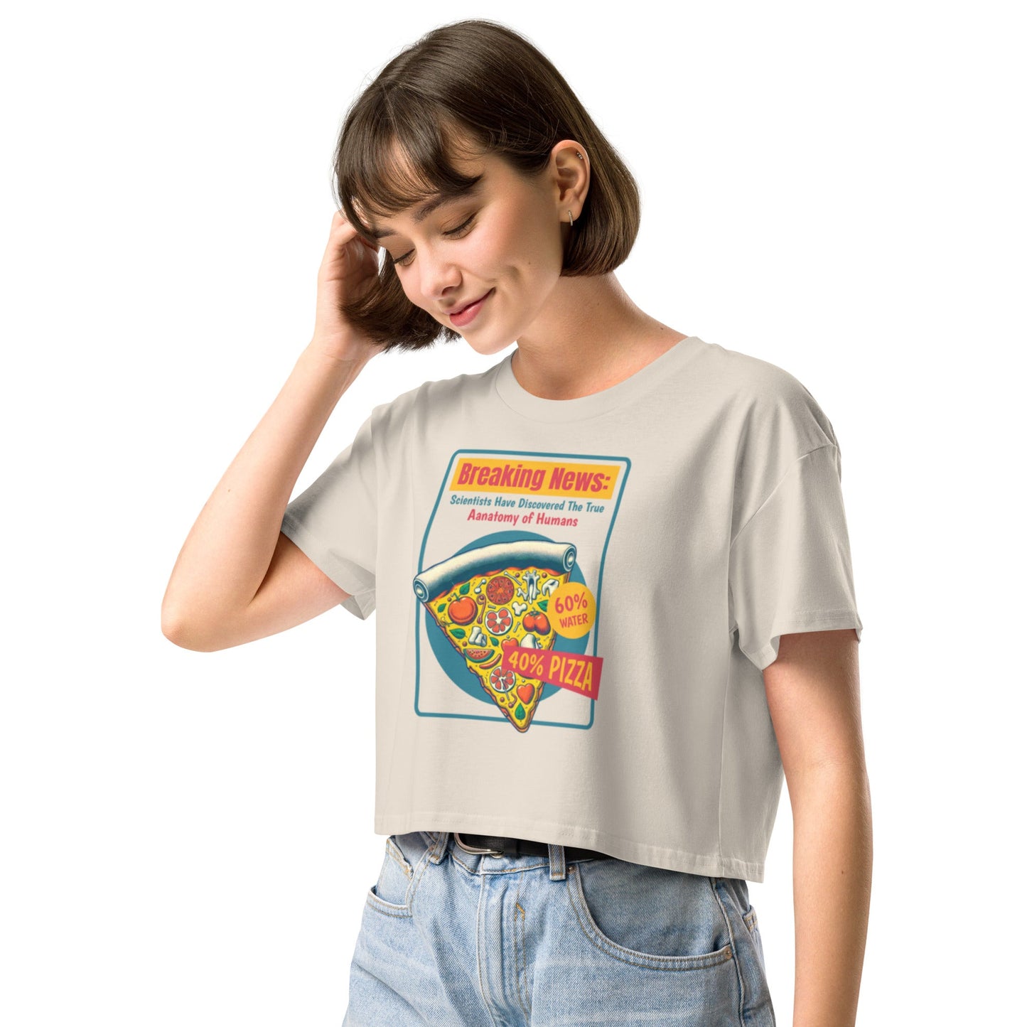 Anatomy of humans Women’s crop top - Elevaleaf - 