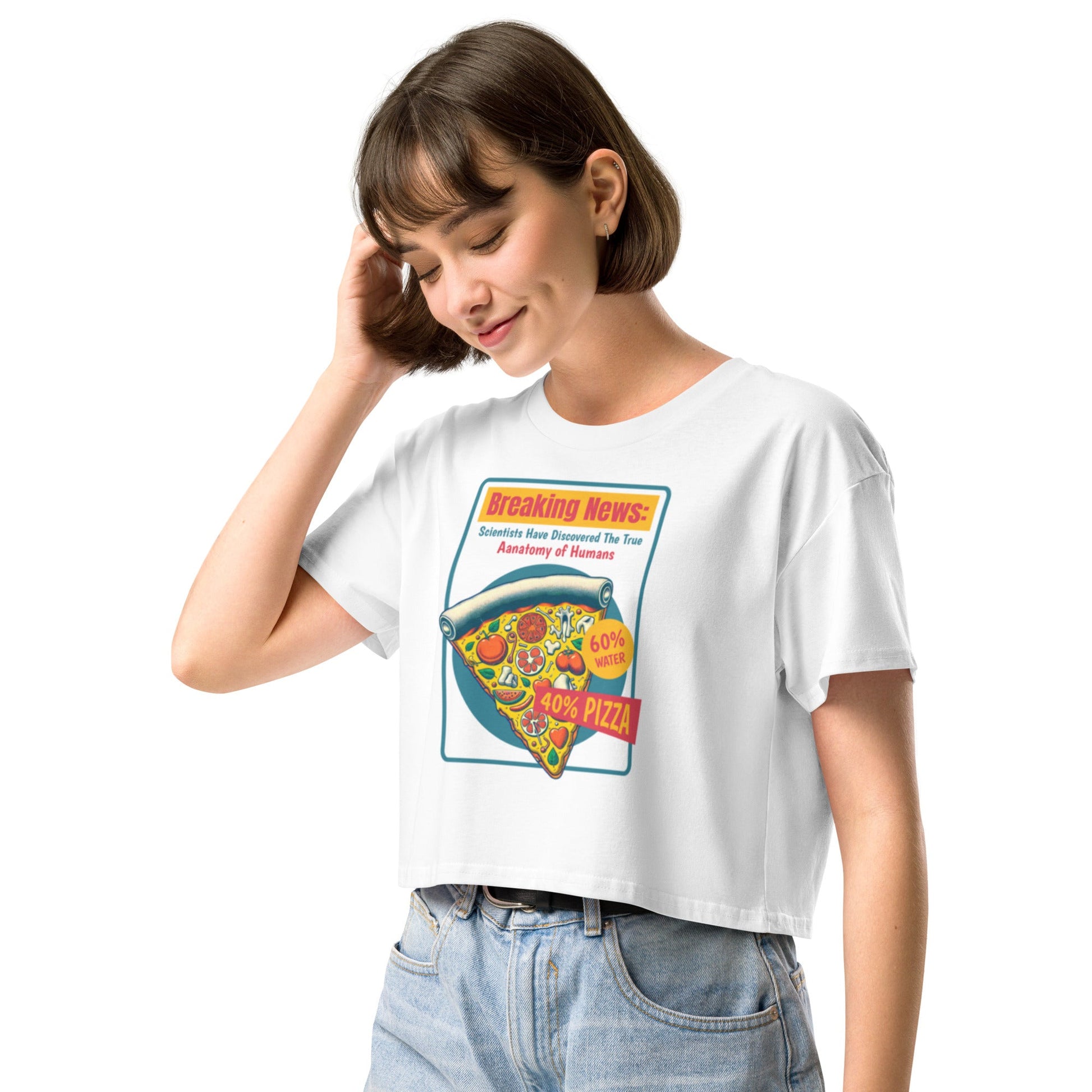 Anatomy of humans Women’s crop top - Elevaleaf - 