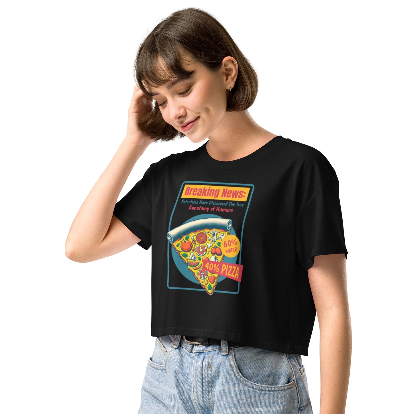Anatomy of humans Women’s crop top - Elevaleaf - 