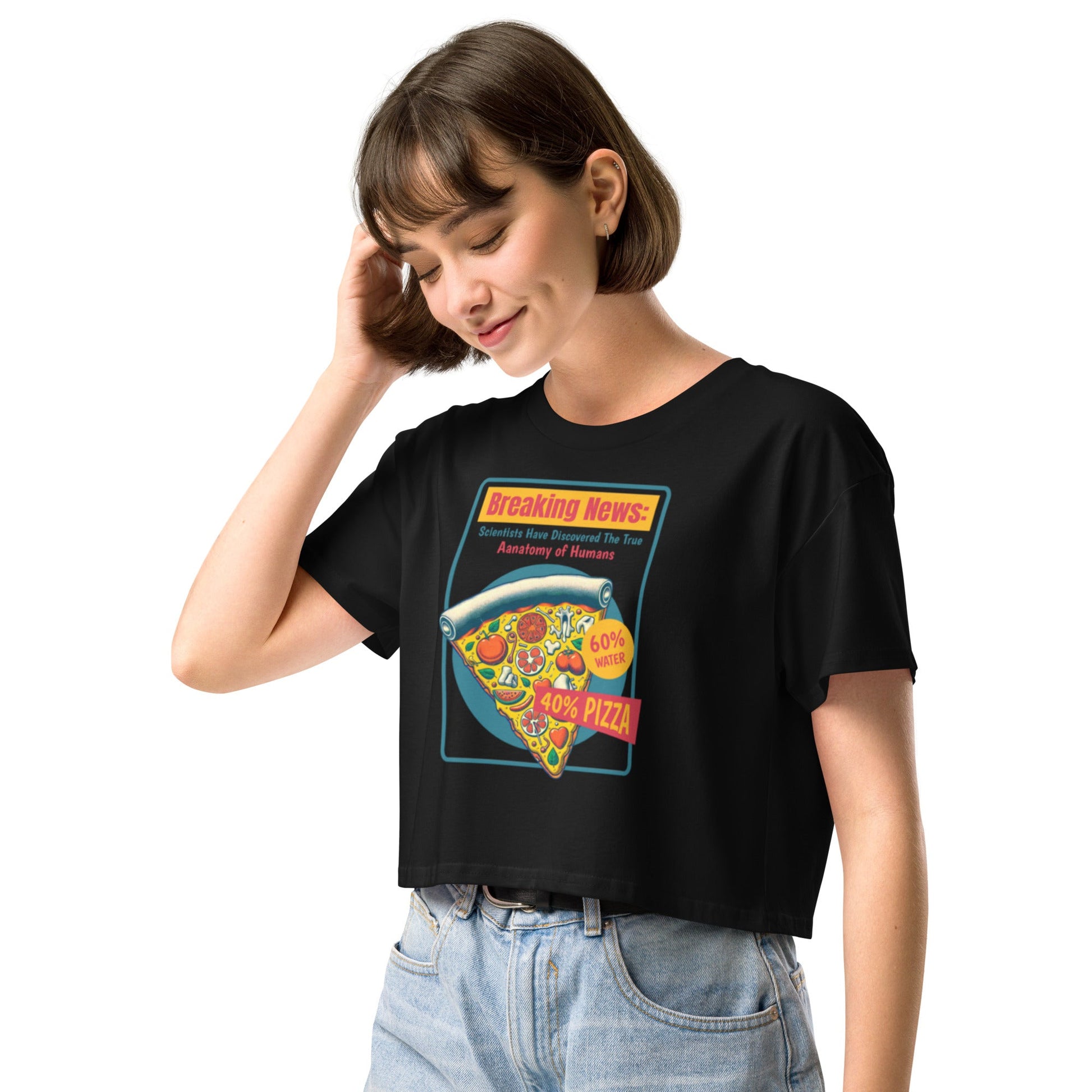 Anatomy of humans Women’s crop top - Elevaleaf - 