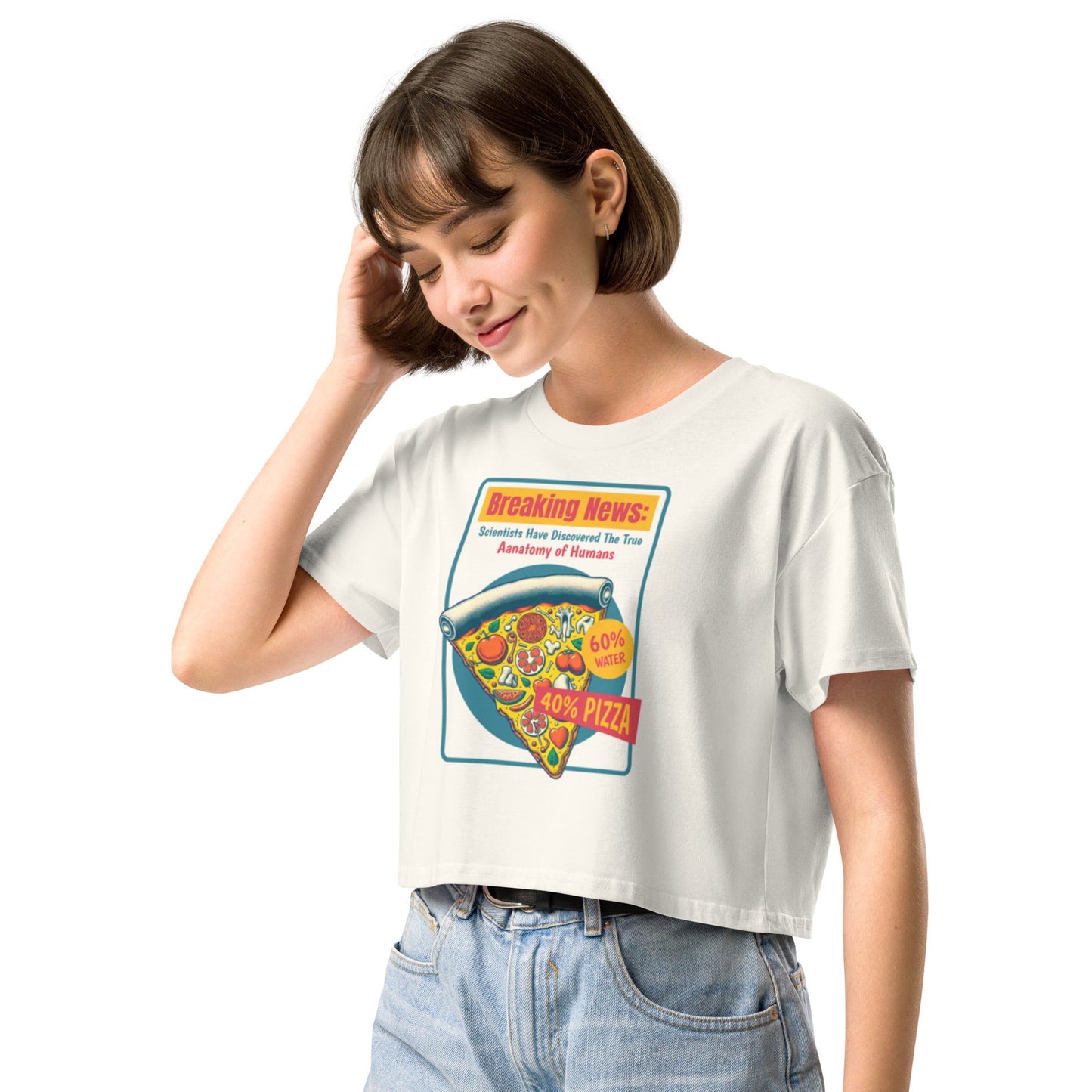 Anatomy of humans Women’s crop top - Elevaleaf - 