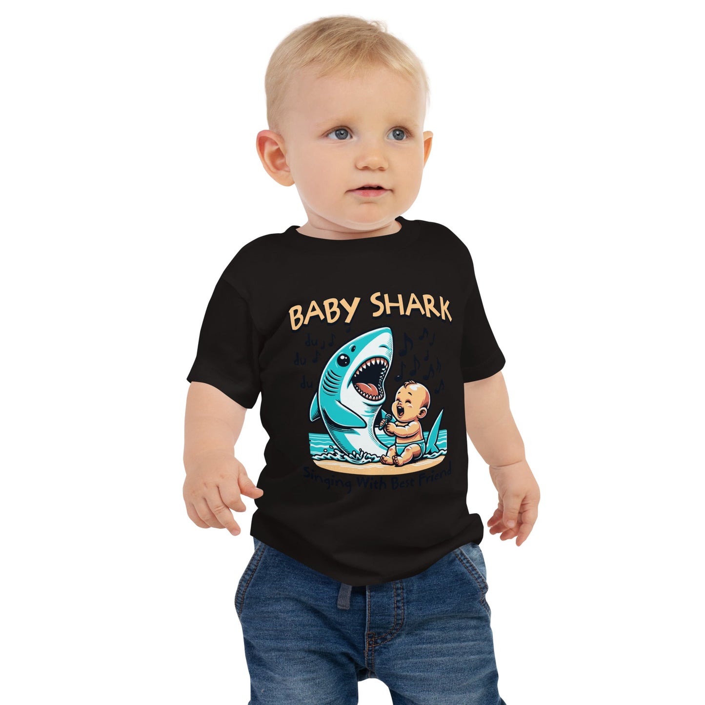 Baby Shark Baby Jersey Short Sleeve Tee - Elevaleaf -