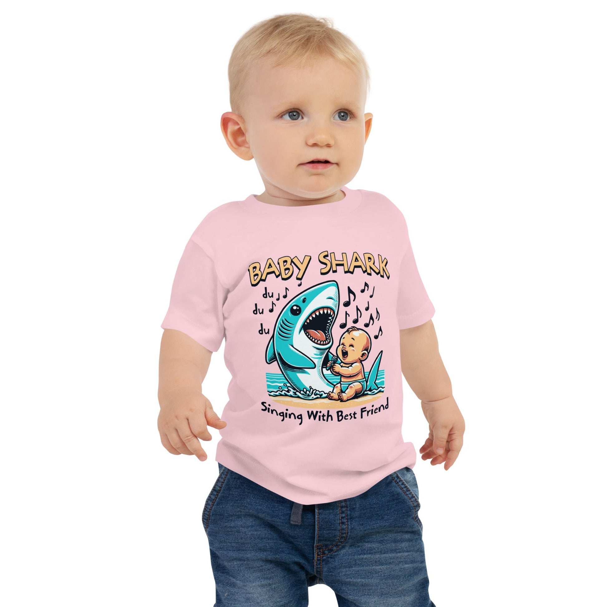 Baby Shark Baby Jersey Short Sleeve Tee - Elevaleaf -