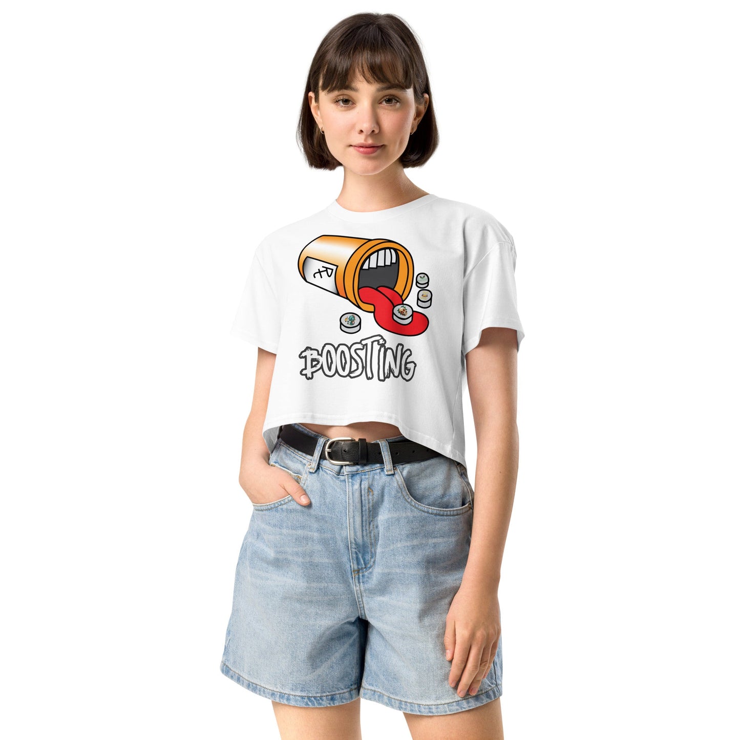 Boosting Women’s crop top - Elevaleaf - 