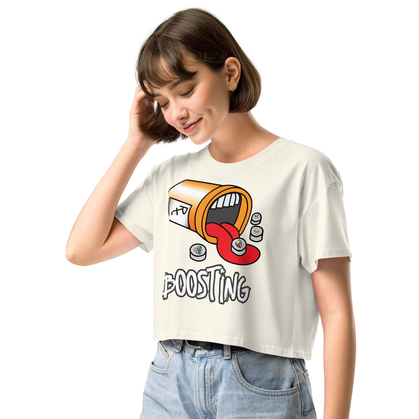 Boosting Women’s crop top - Elevaleaf - 