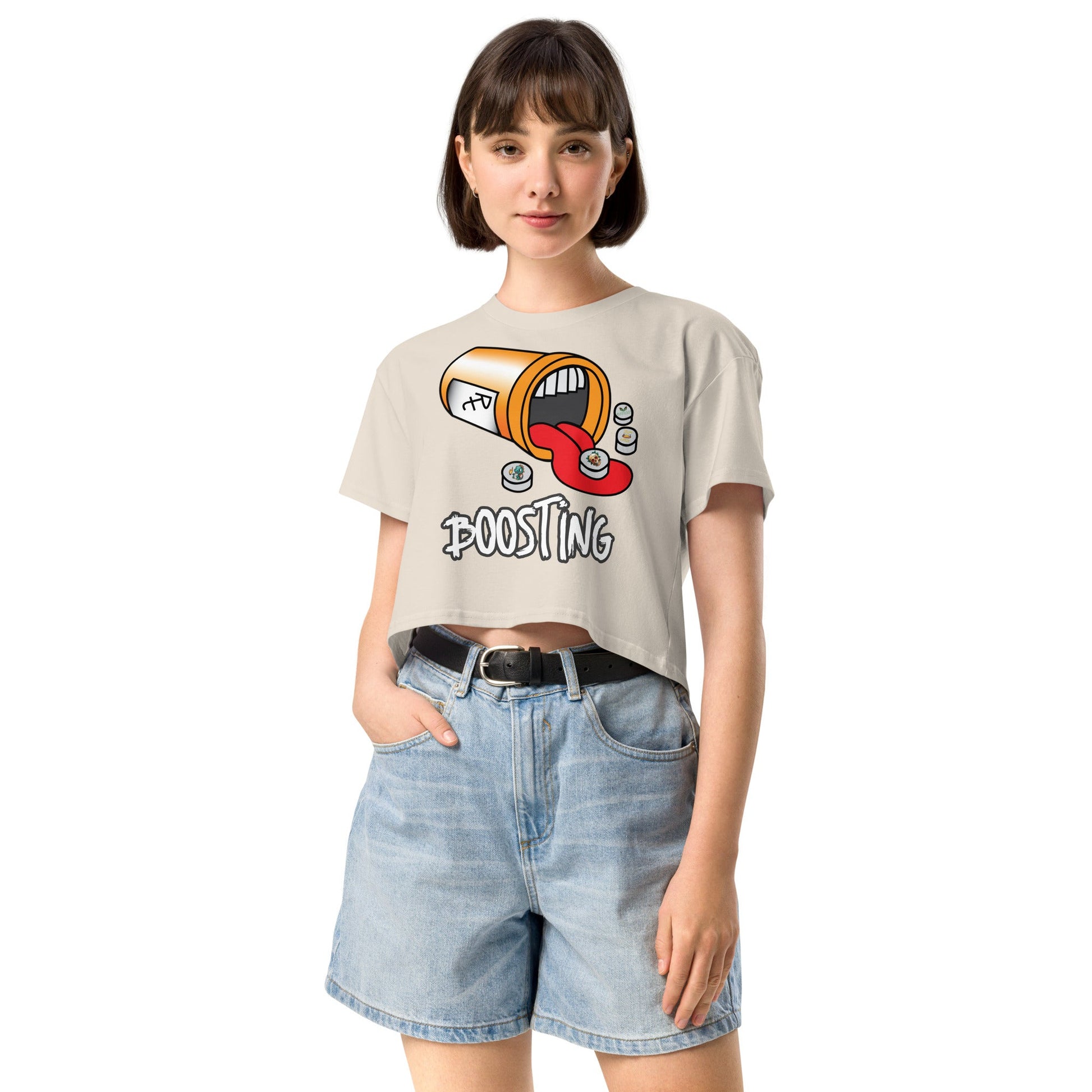 Boosting Women’s crop top - Elevaleaf - 