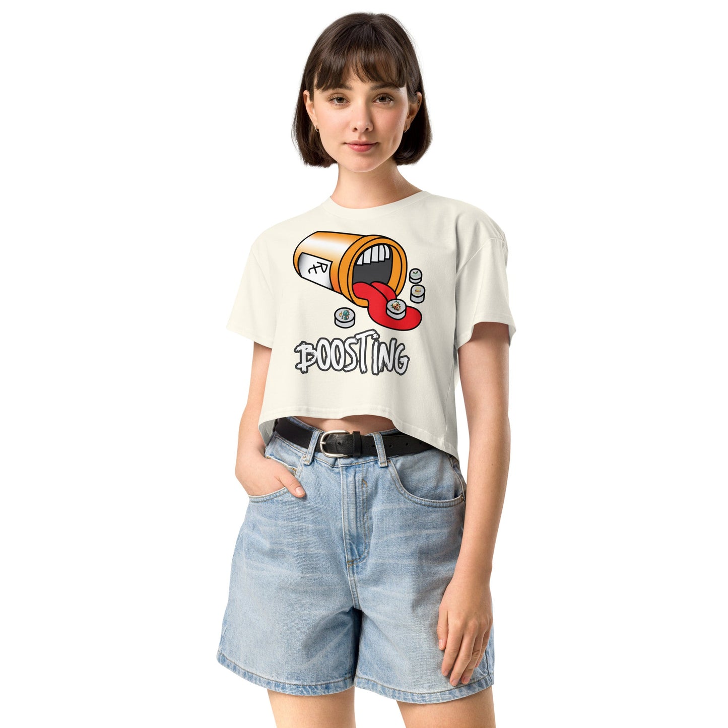 Boosting Women’s crop top - Elevaleaf - 