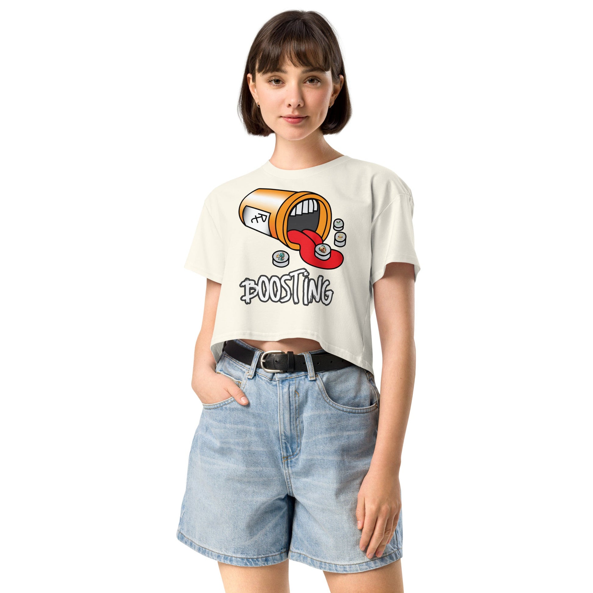 Boosting Women’s crop top - Elevaleaf - 