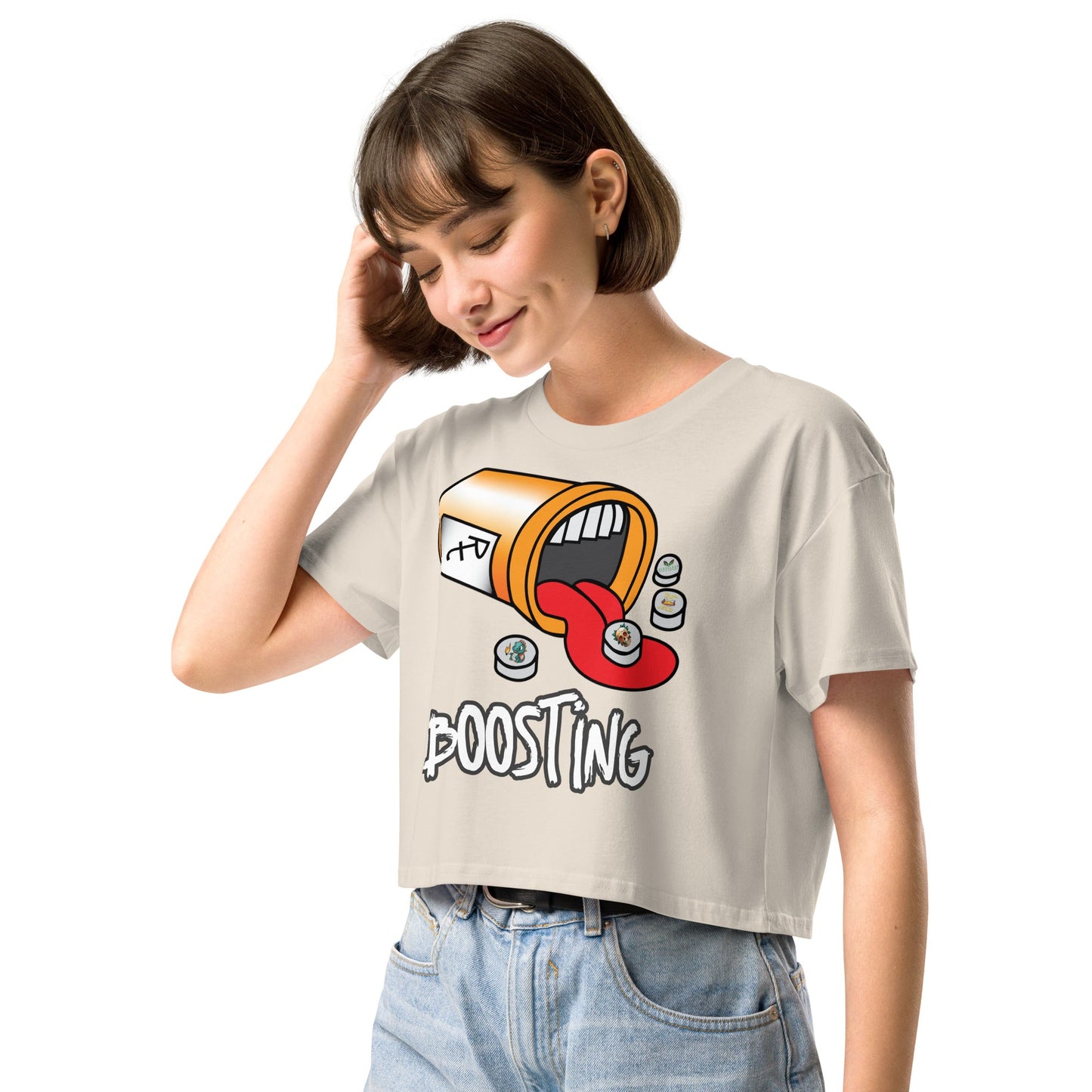 Boosting Women’s crop top - Elevaleaf - 