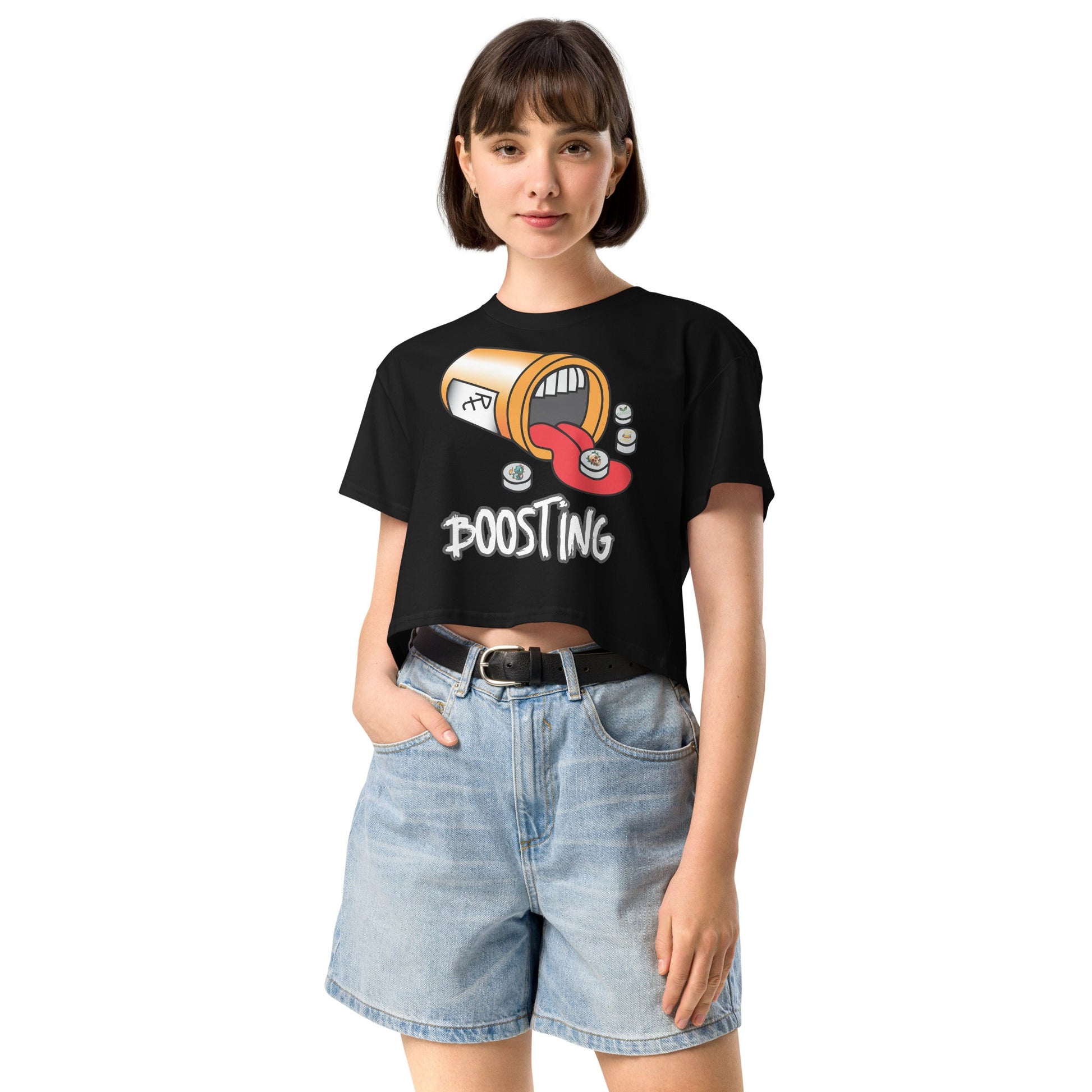 Boosting Women’s crop top - Elevaleaf - 