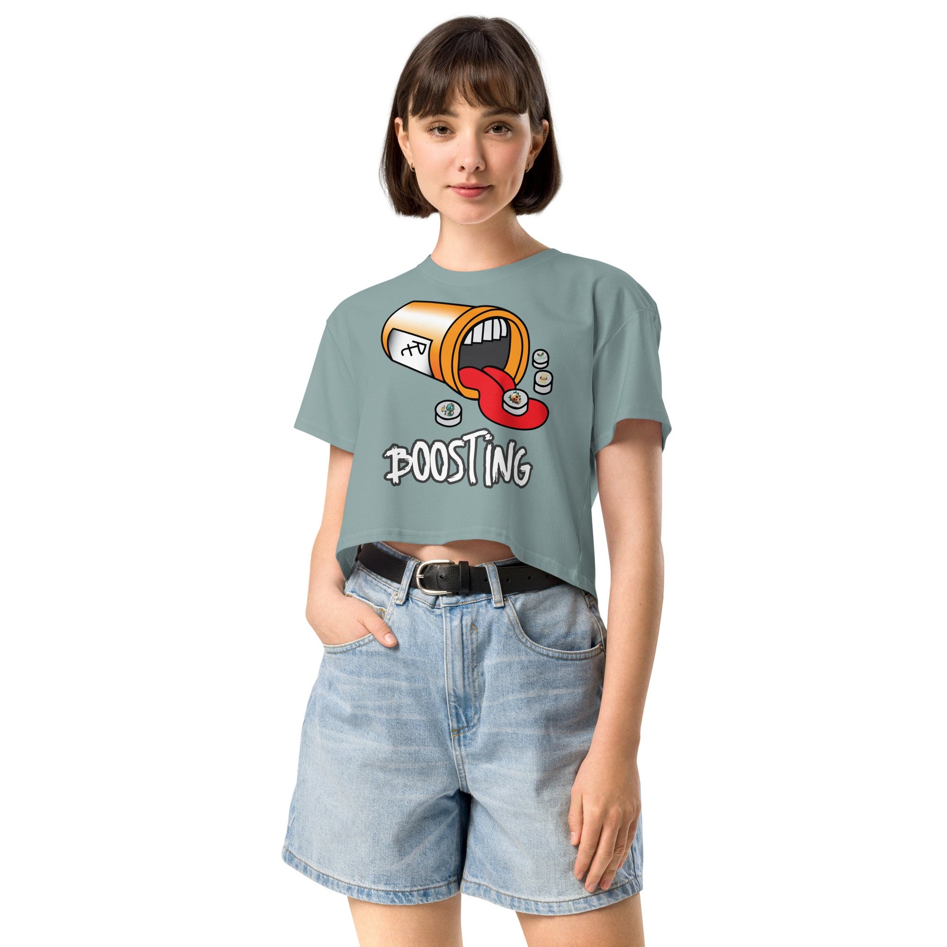 Boosting Women’s crop top - Elevaleaf - 