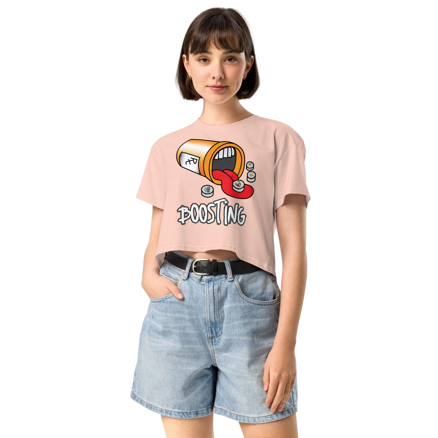 Boosting Women’s crop top - Elevaleaf - 