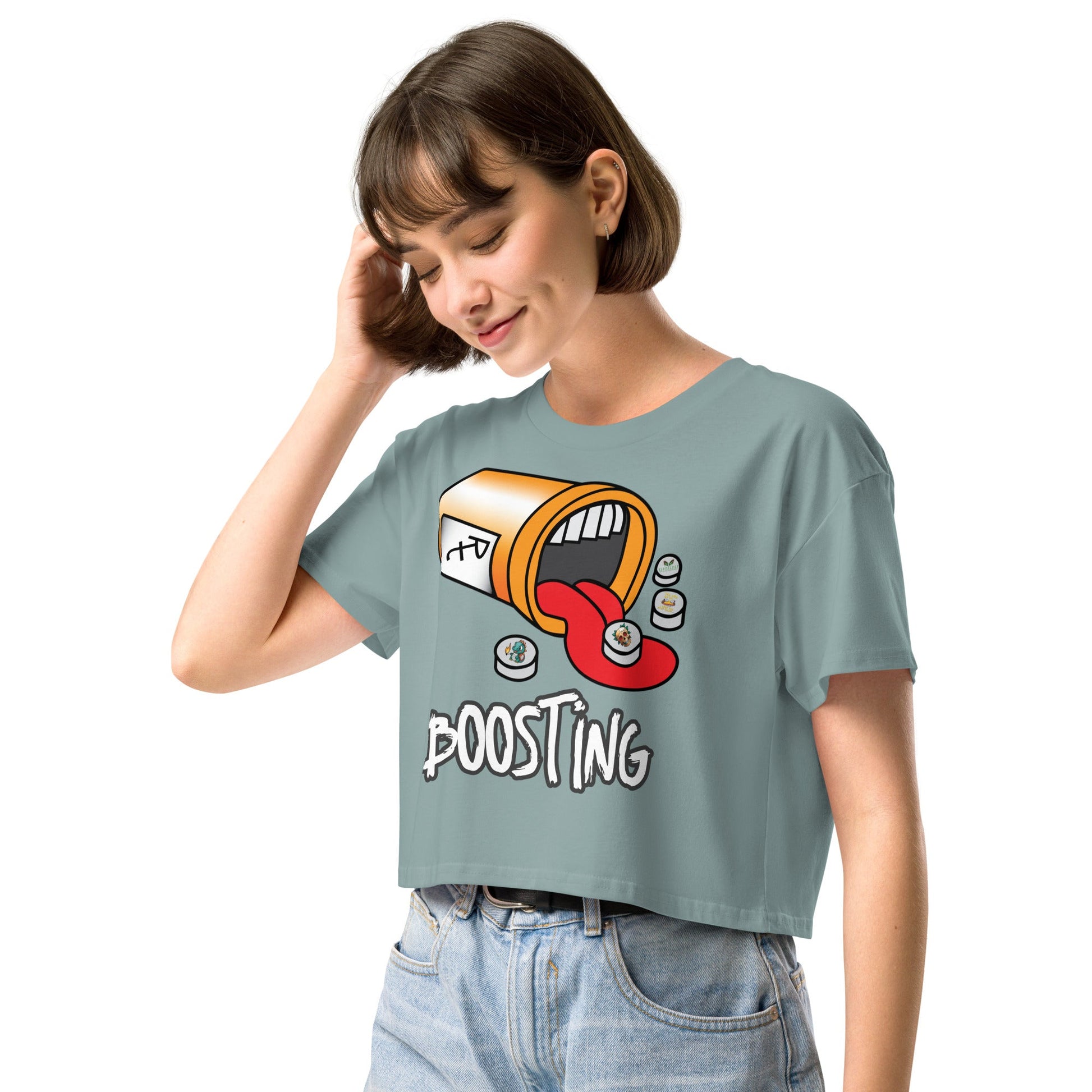 Boosting Women’s crop top - Elevaleaf - 