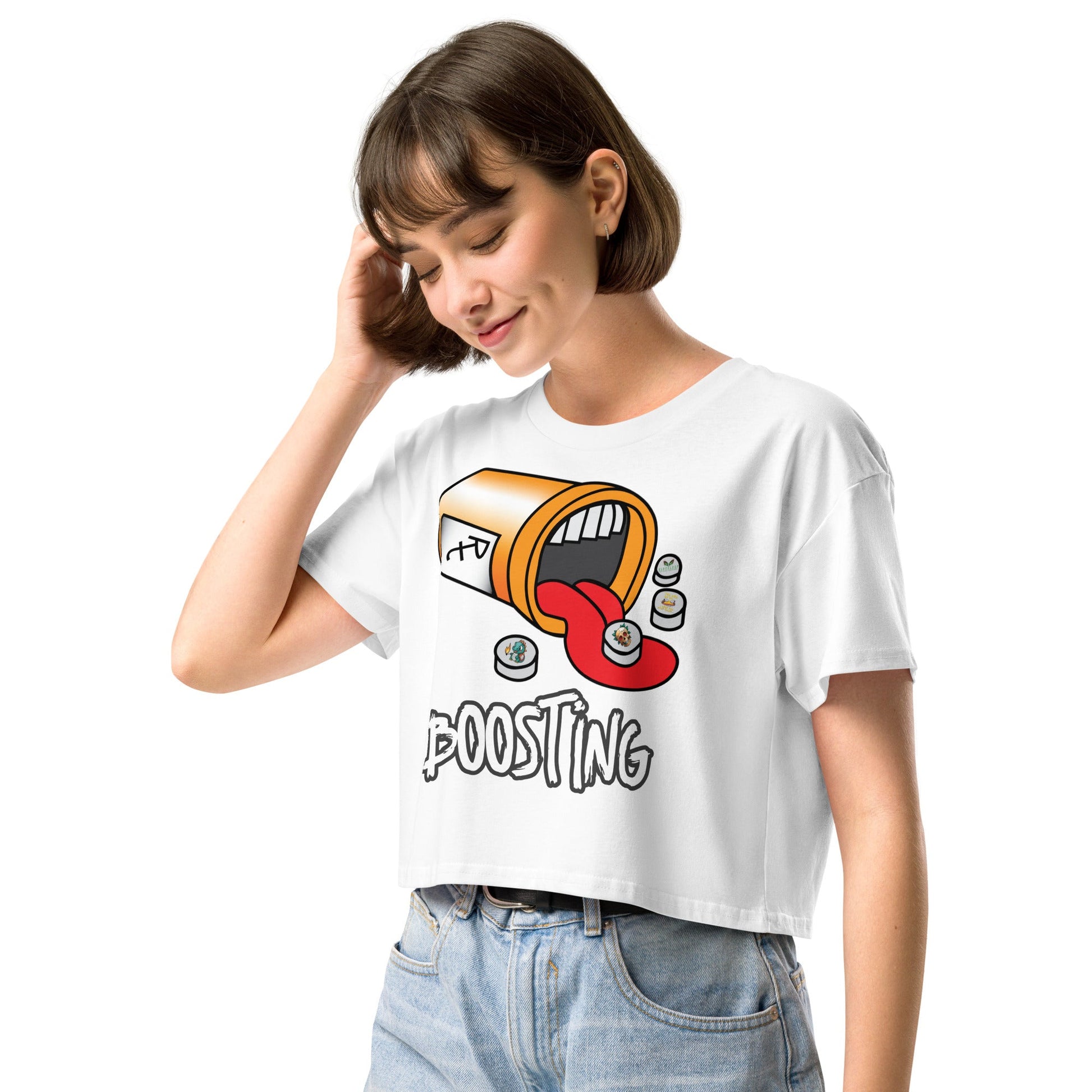 Boosting Women’s crop top - Elevaleaf - 