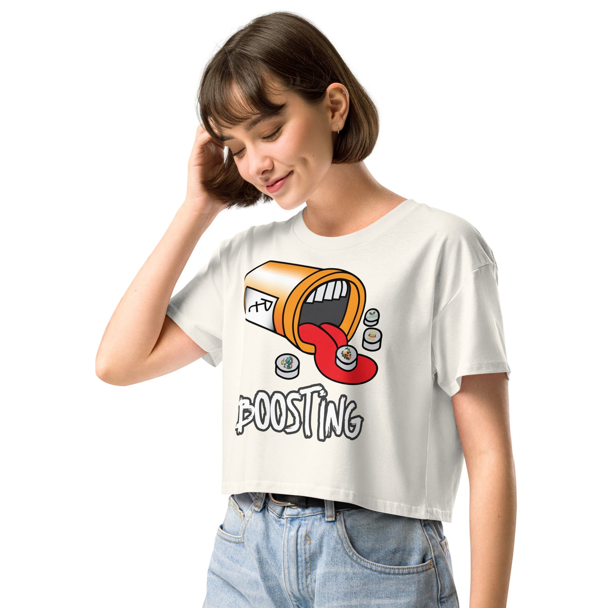 Boosting Women’s crop top - Elevaleaf - 