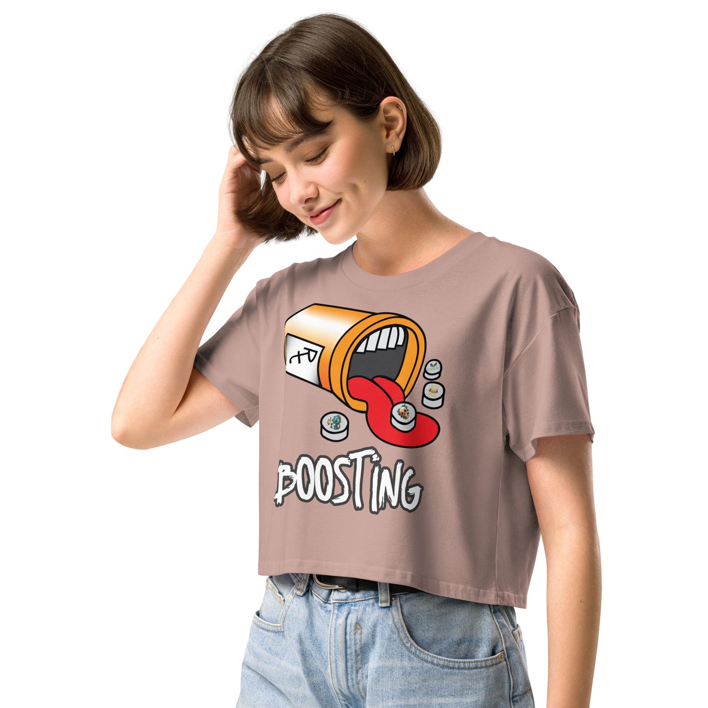 Boosting Women’s crop top - Elevaleaf - 