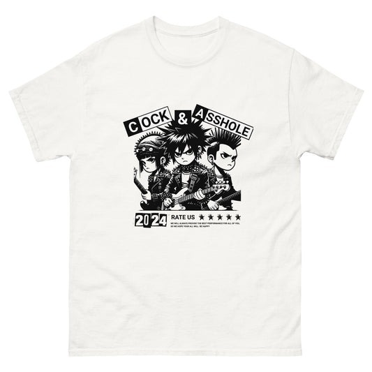 Cock & Asshole(White)Men's classic tee - Elevaleaf -