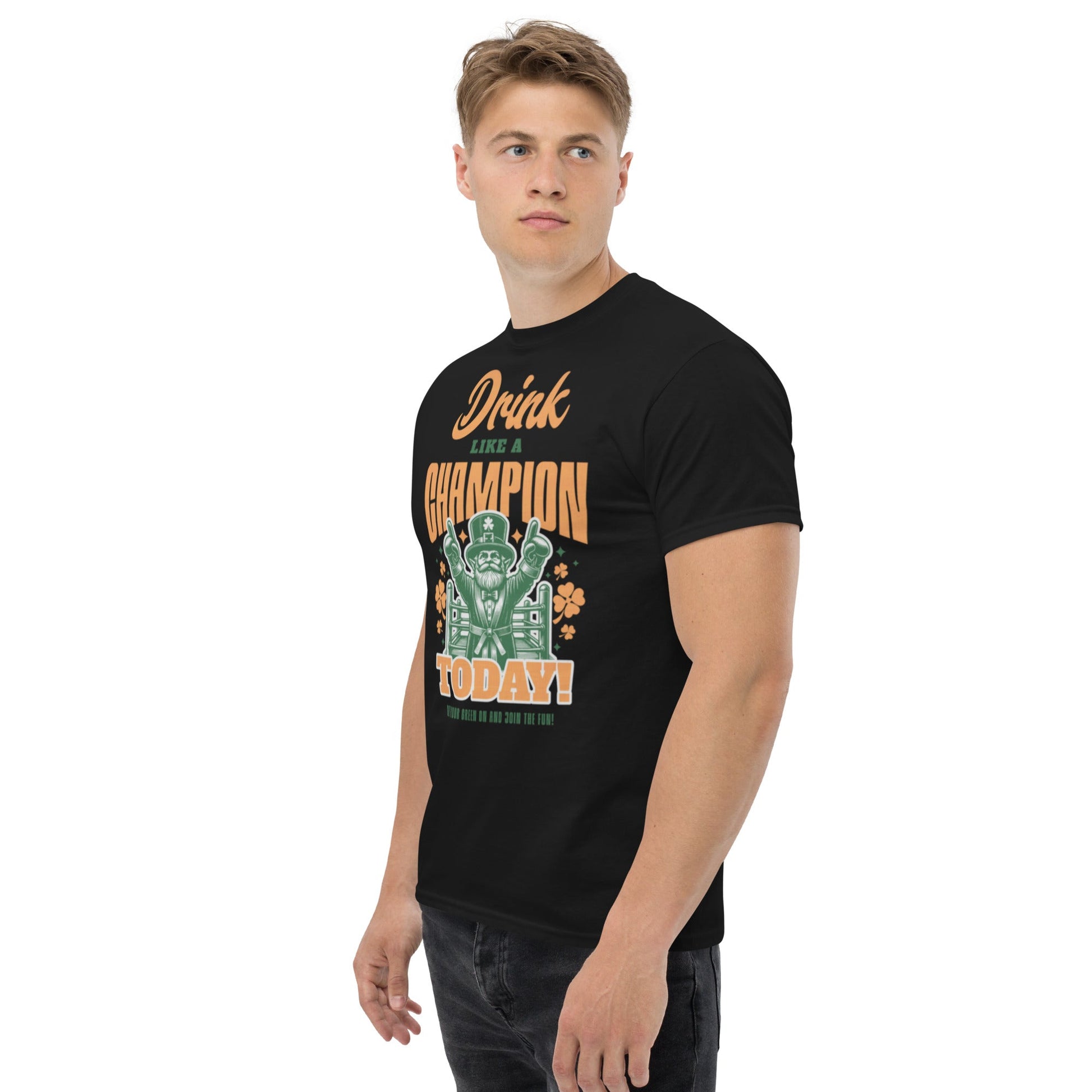 Drink like a champion Unisex classic tee - Elevaleaf - 