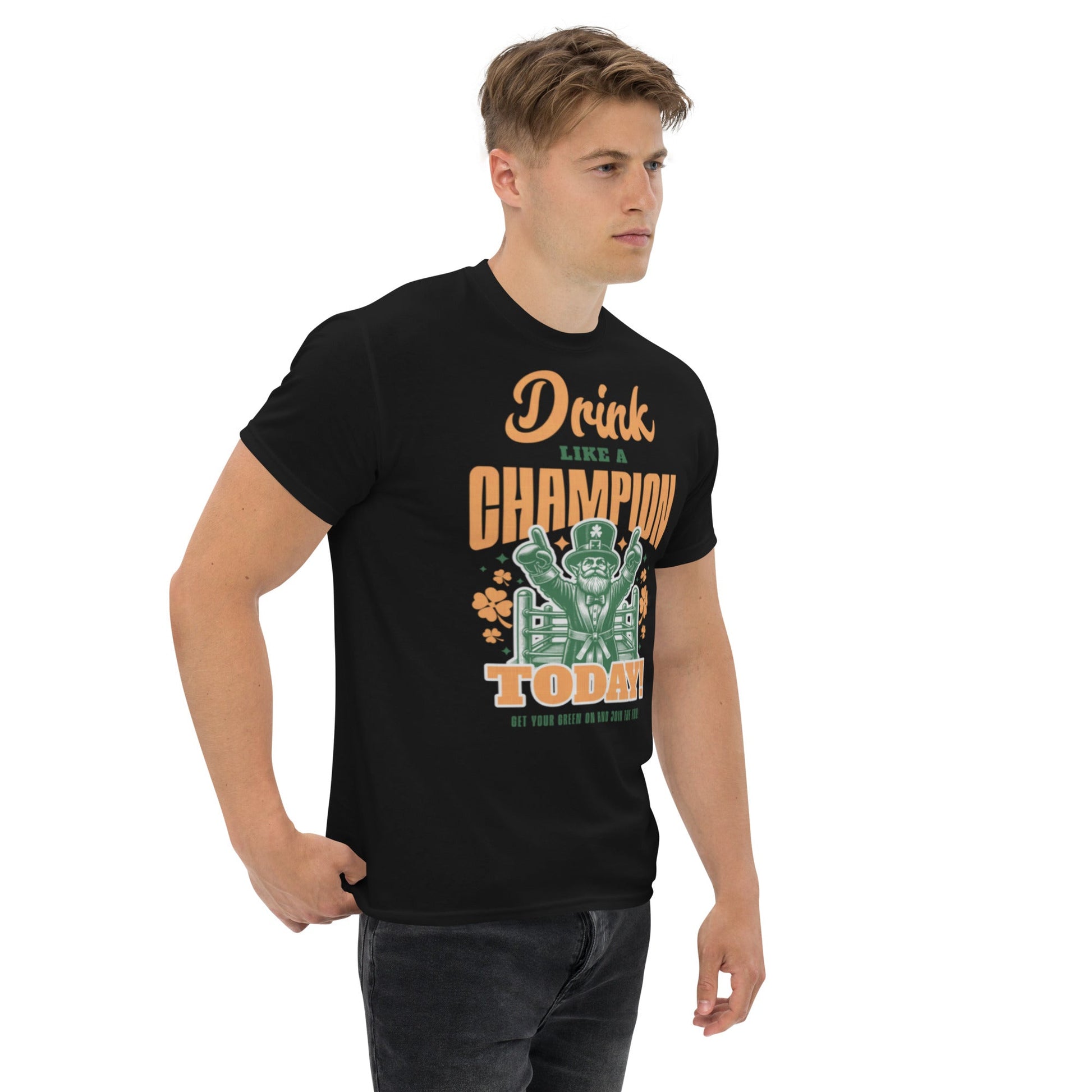 Drink like a champion Unisex classic tee - Elevaleaf - 