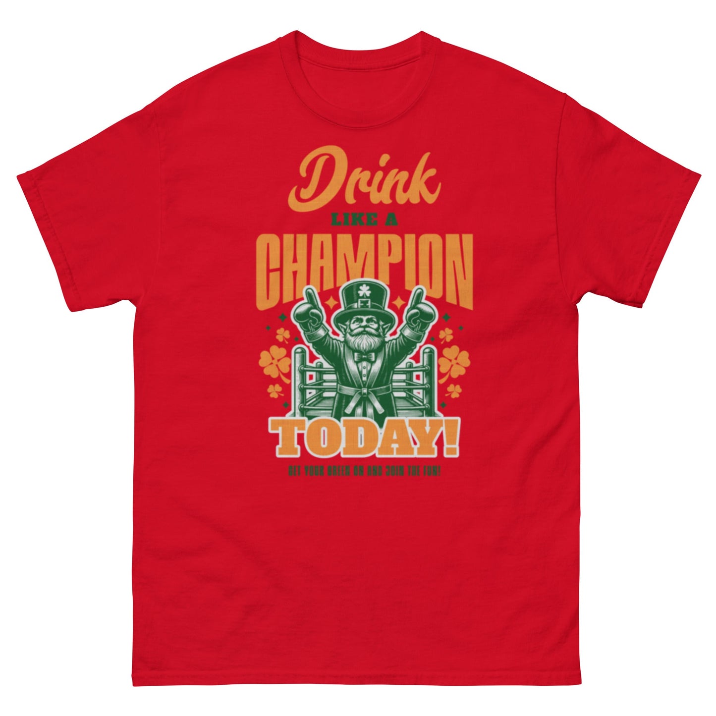 Drink like a champion Unisex classic tee - Elevaleaf - 