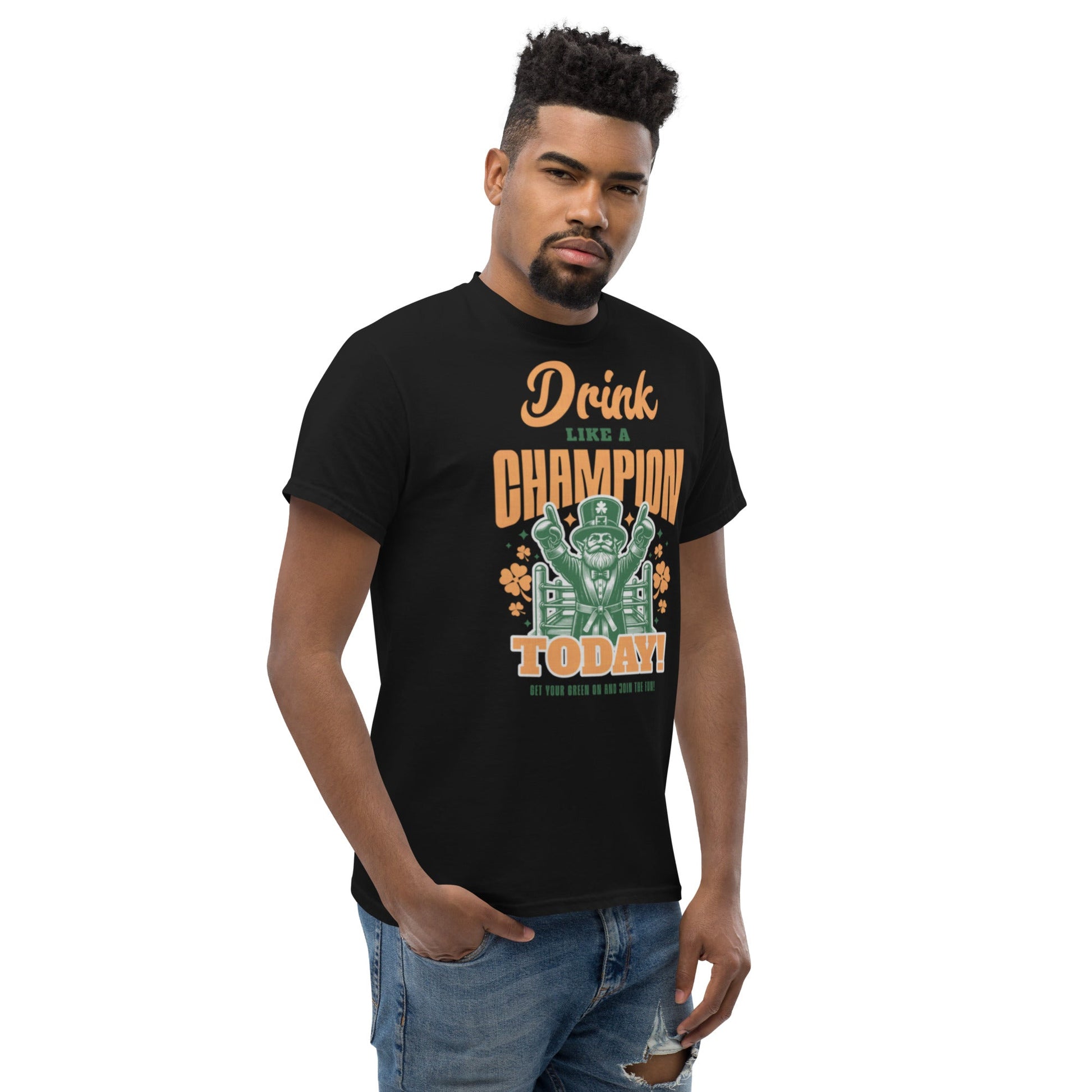 Drink like a champion Unisex classic tee - Elevaleaf - 