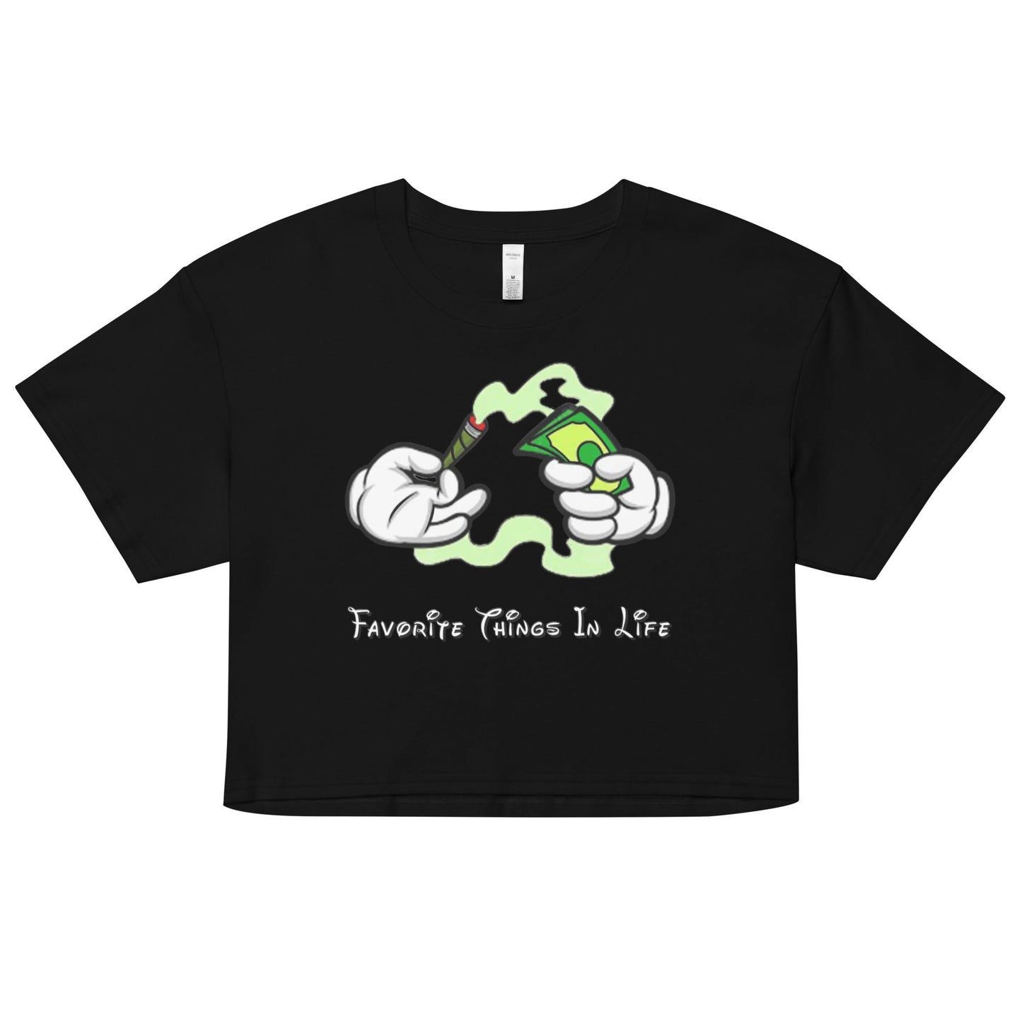 Favorite Things in Life Women’s crop top - Elevaleaf - 