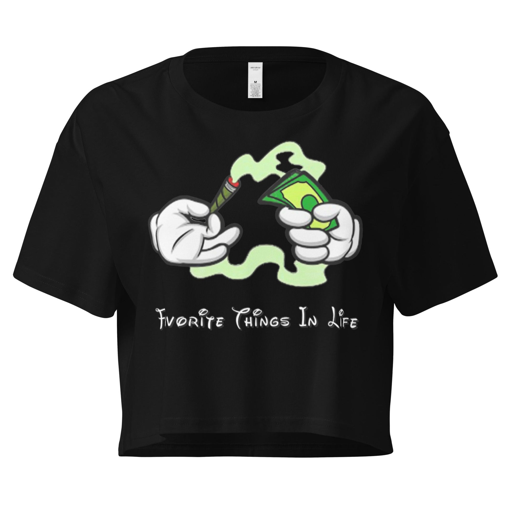 Favorite Things in Life Women’s crop top - Elevaleaf - 