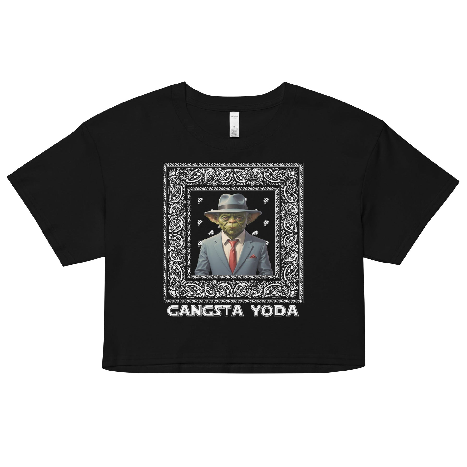 Gangsta Yoda Women’s crop top - Elevaleaf - 