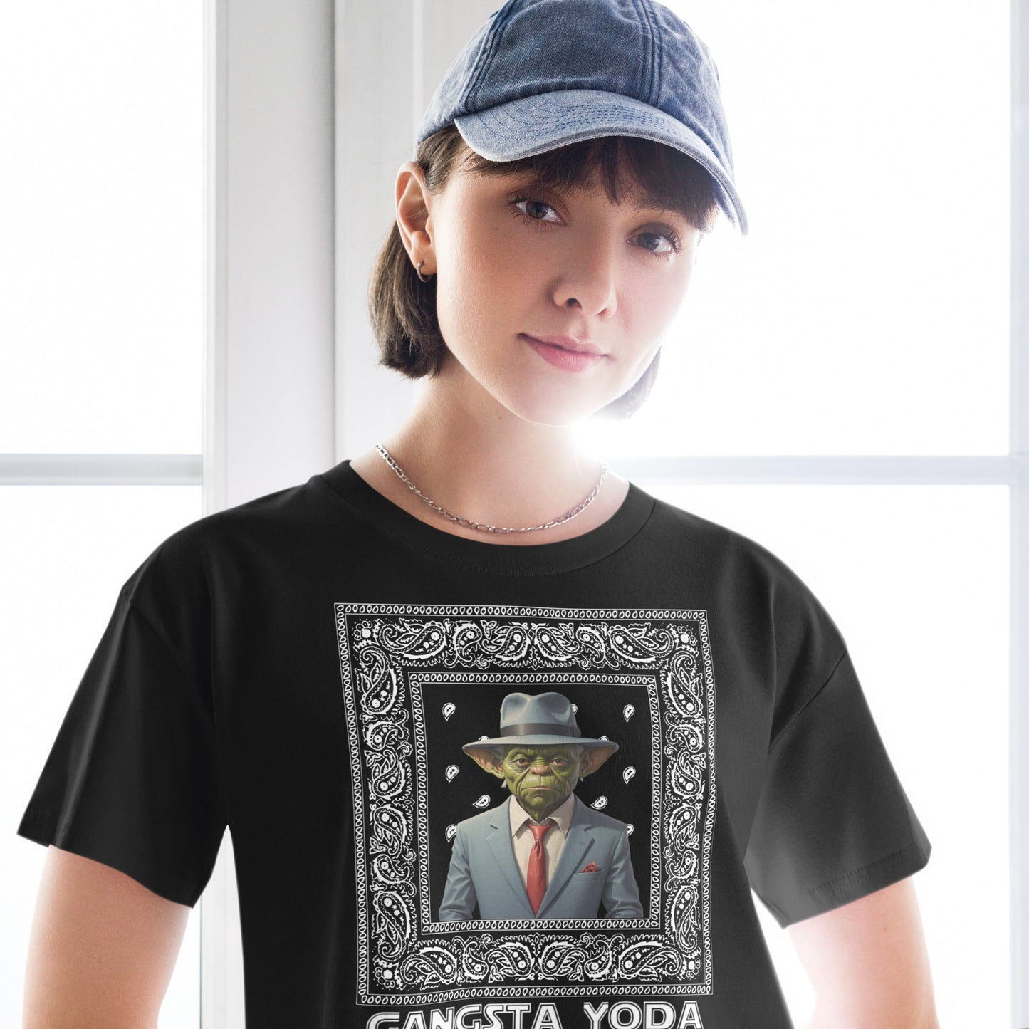 Gangsta Yoda Women’s crop top - Elevaleaf - 