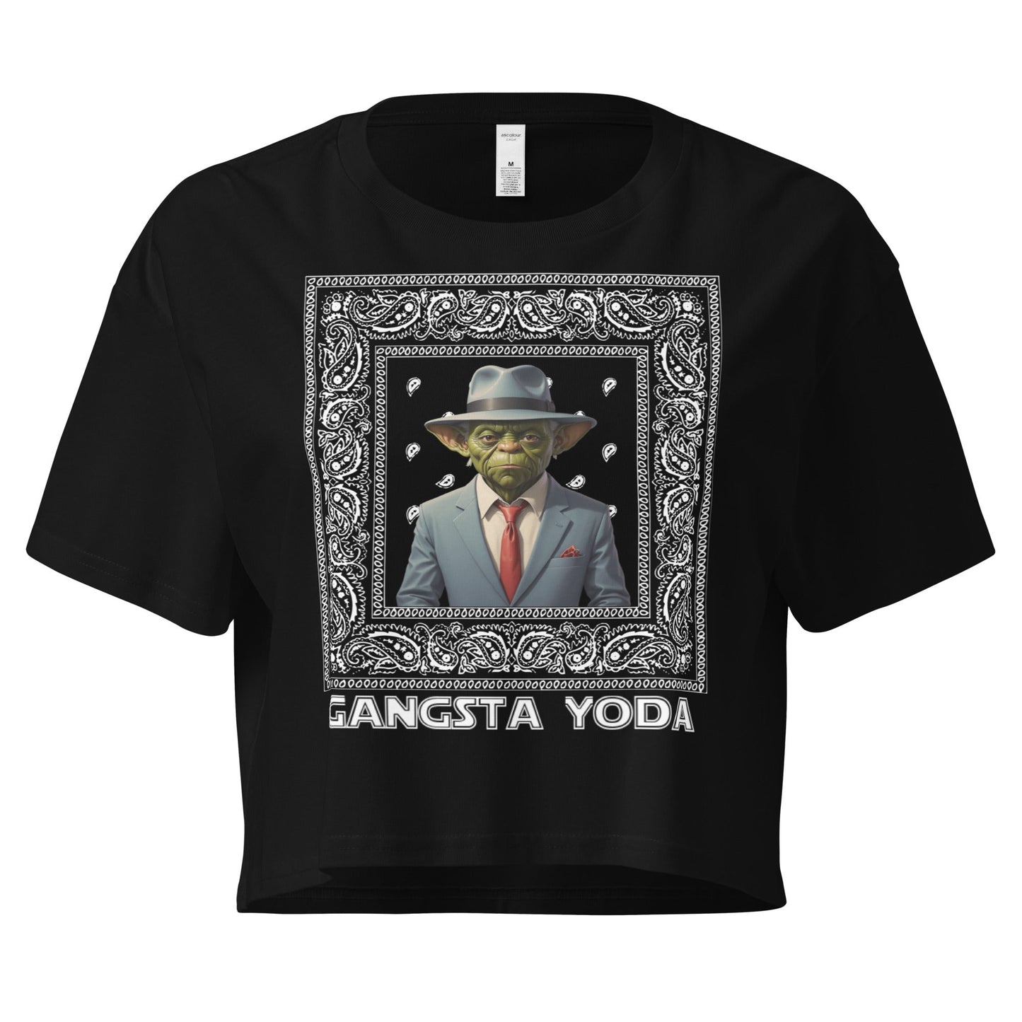 Gangsta Yoda Women’s crop top - Elevaleaf - 