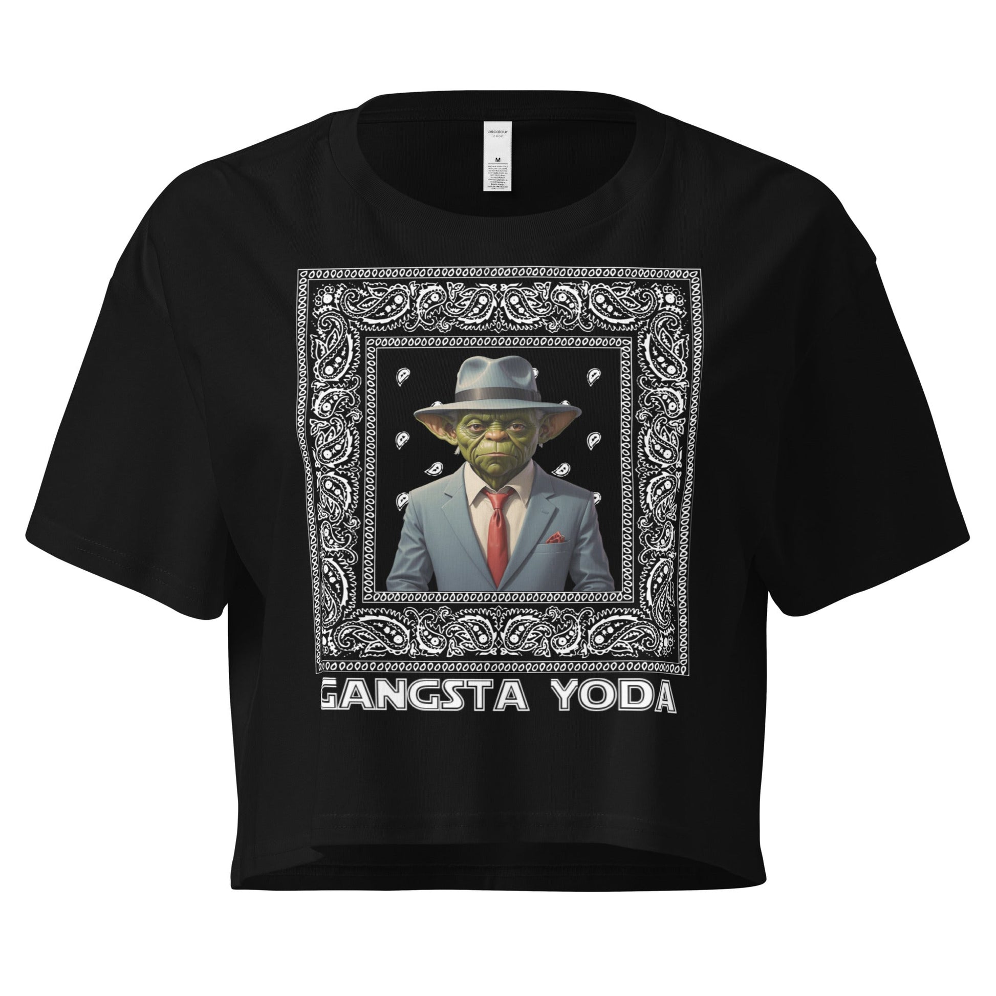 Gangsta Yoda Women’s crop top - Elevaleaf - 