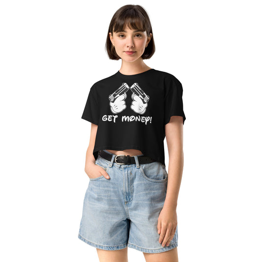 Get Money Women’s crop top - Elevaleaf - 