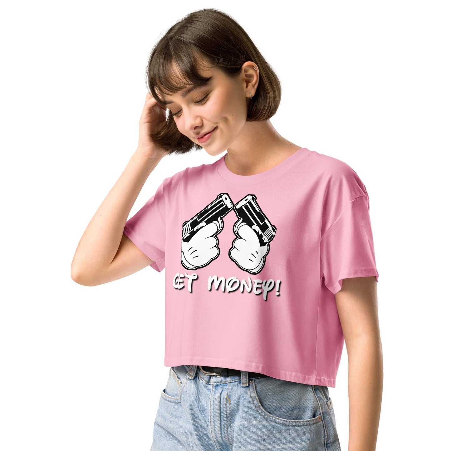 Get Money Women’s crop top - Elevaleaf - 