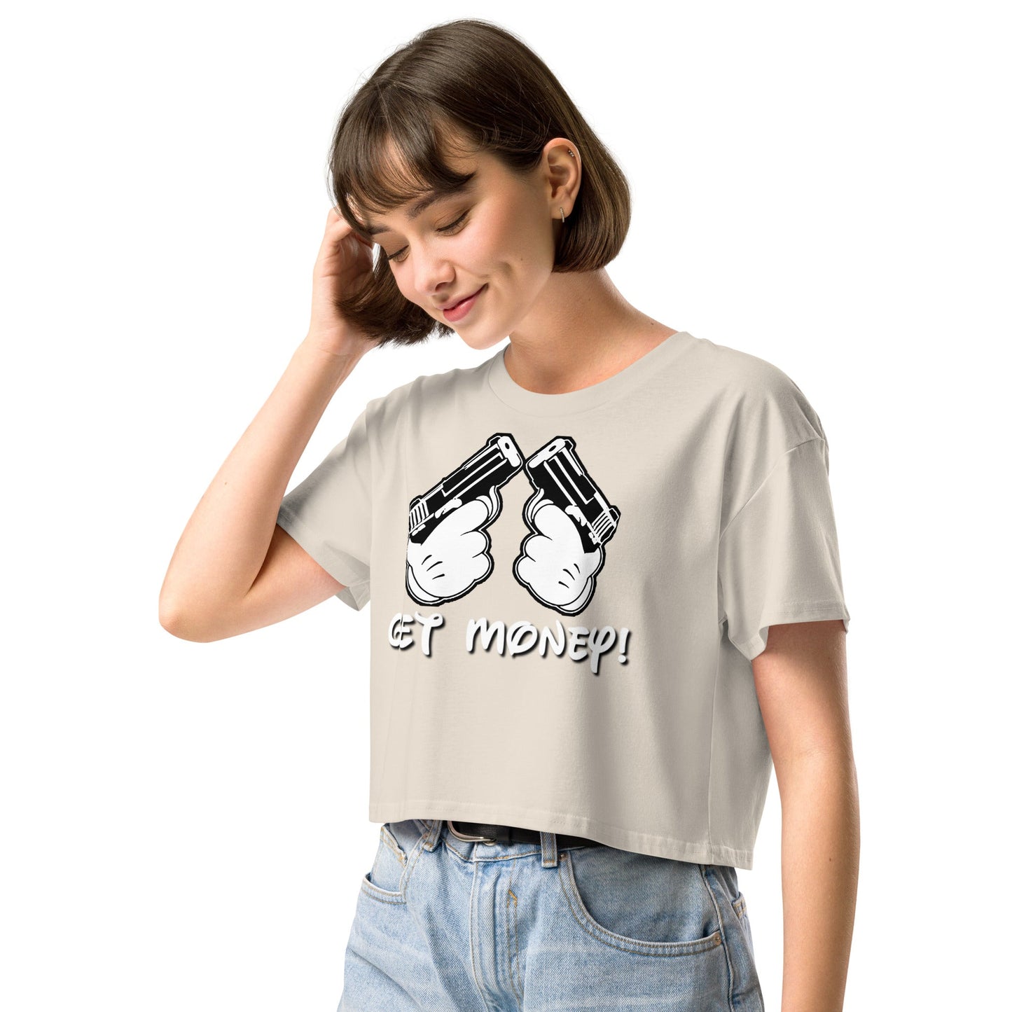 Get Money Women’s crop top - Elevaleaf - 