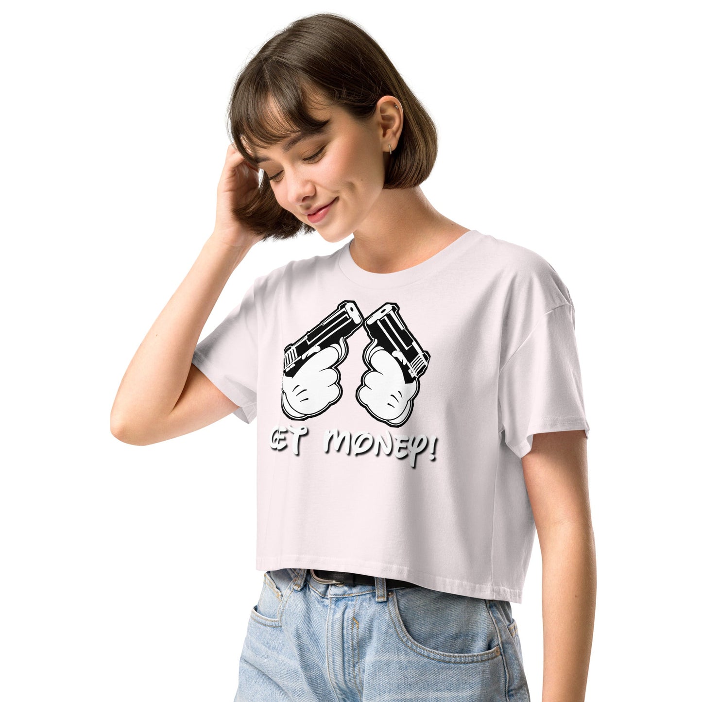 Get Money Women’s crop top - Elevaleaf - 