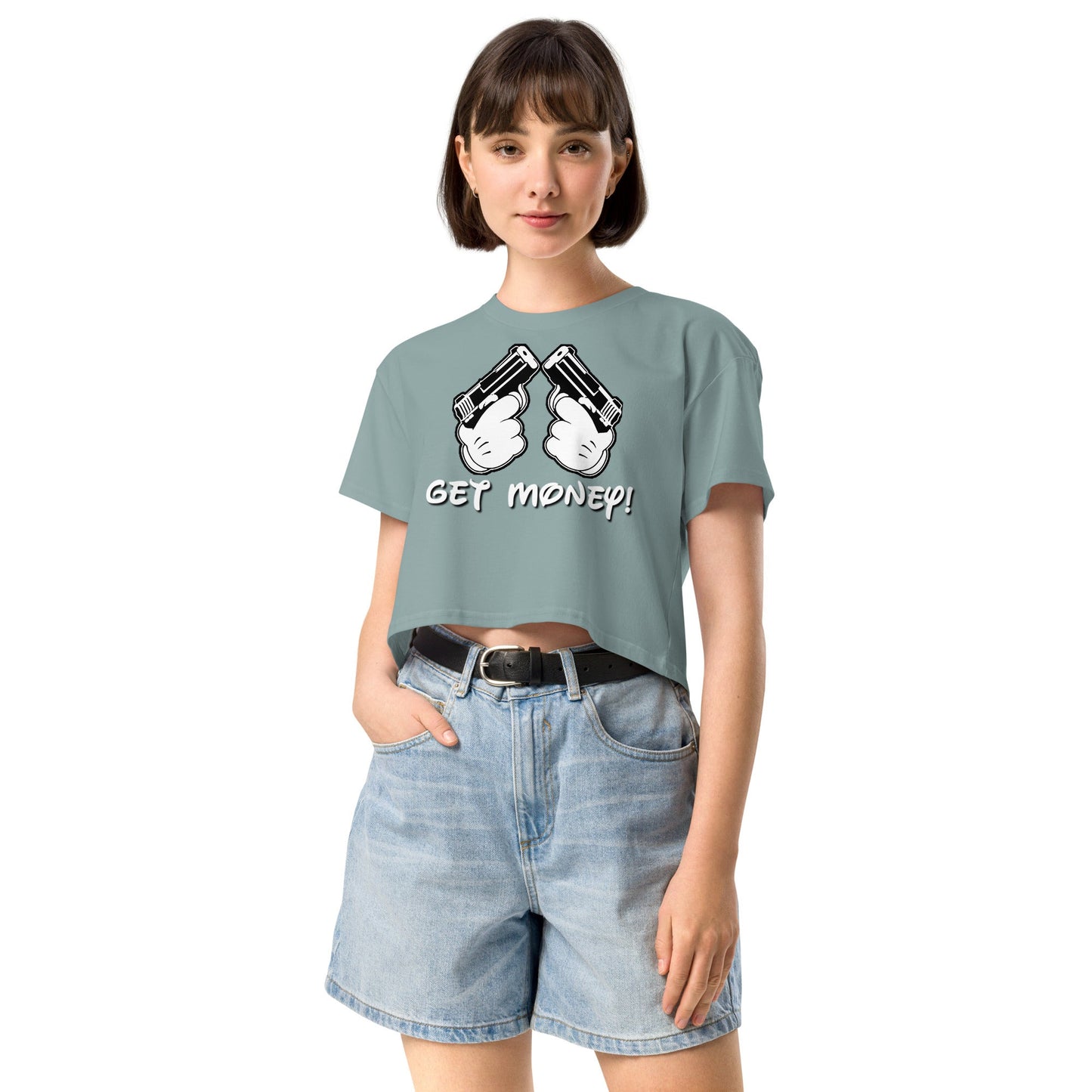 Get Money Women’s crop top - Elevaleaf - 