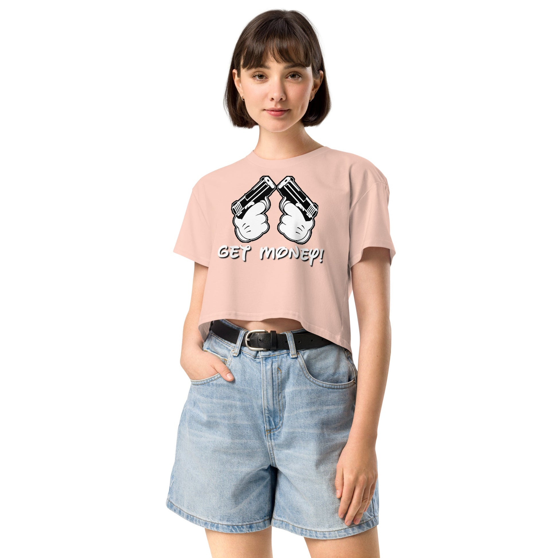 Get Money Women’s crop top - Elevaleaf - 