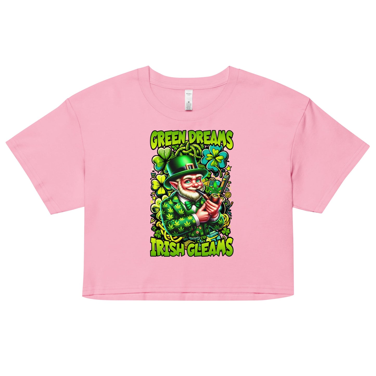 Green Dreams Women’s crop top - Elevaleaf -