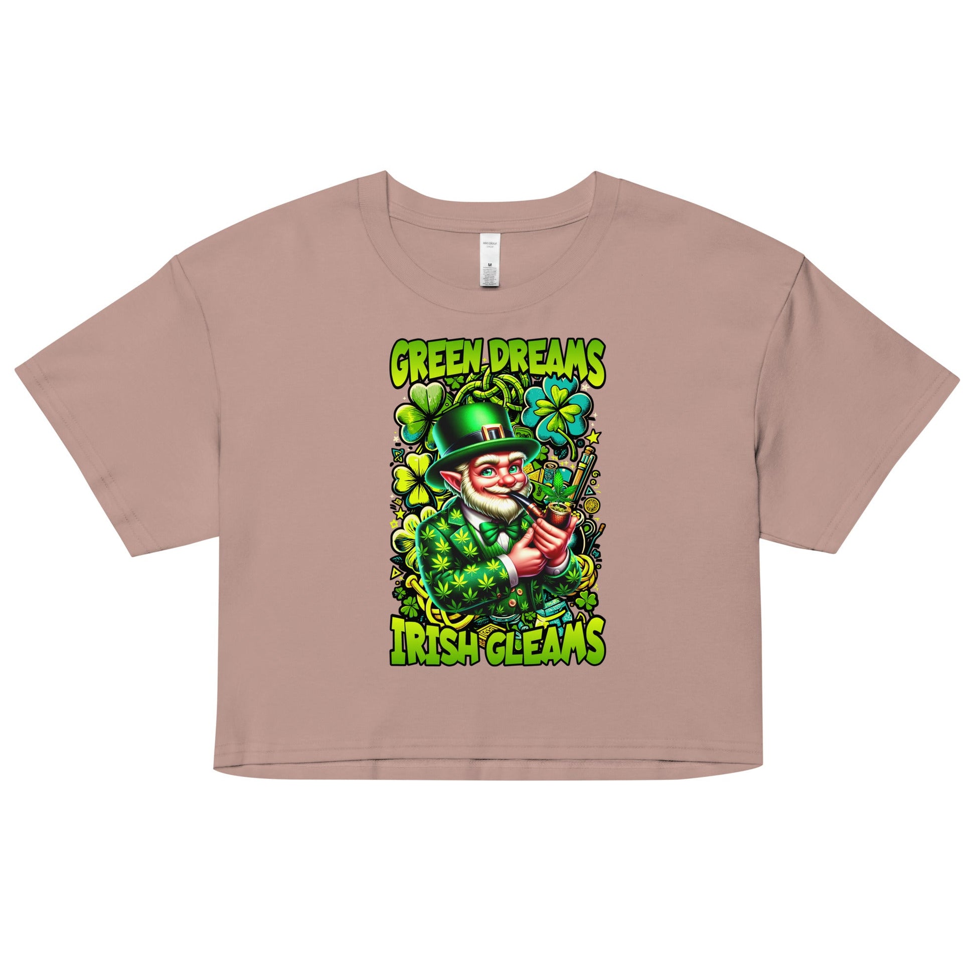 Green Dreams Women’s crop top - Elevaleaf -