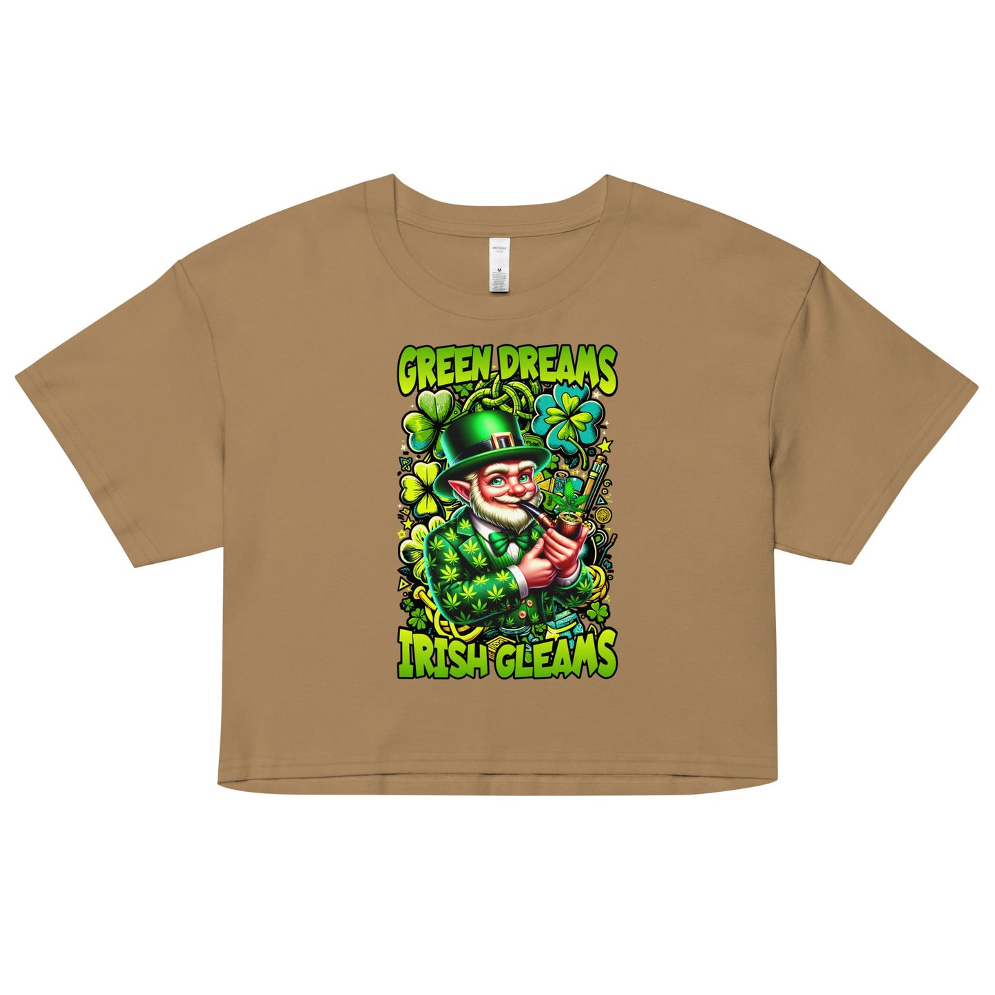 Green Dreams Women’s crop top - Elevaleaf -