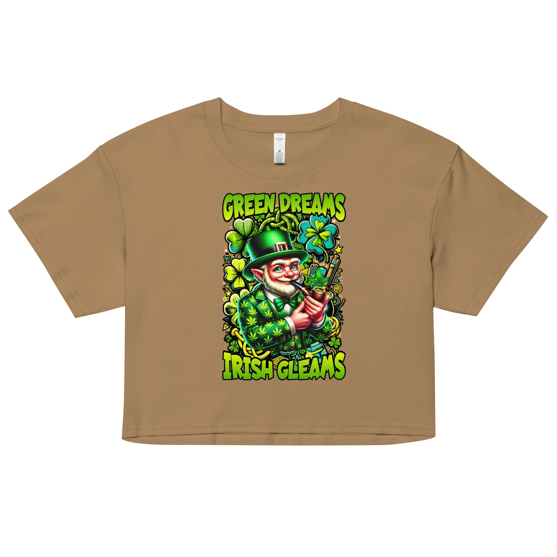 Green Dreams Women’s crop top - Elevaleaf -