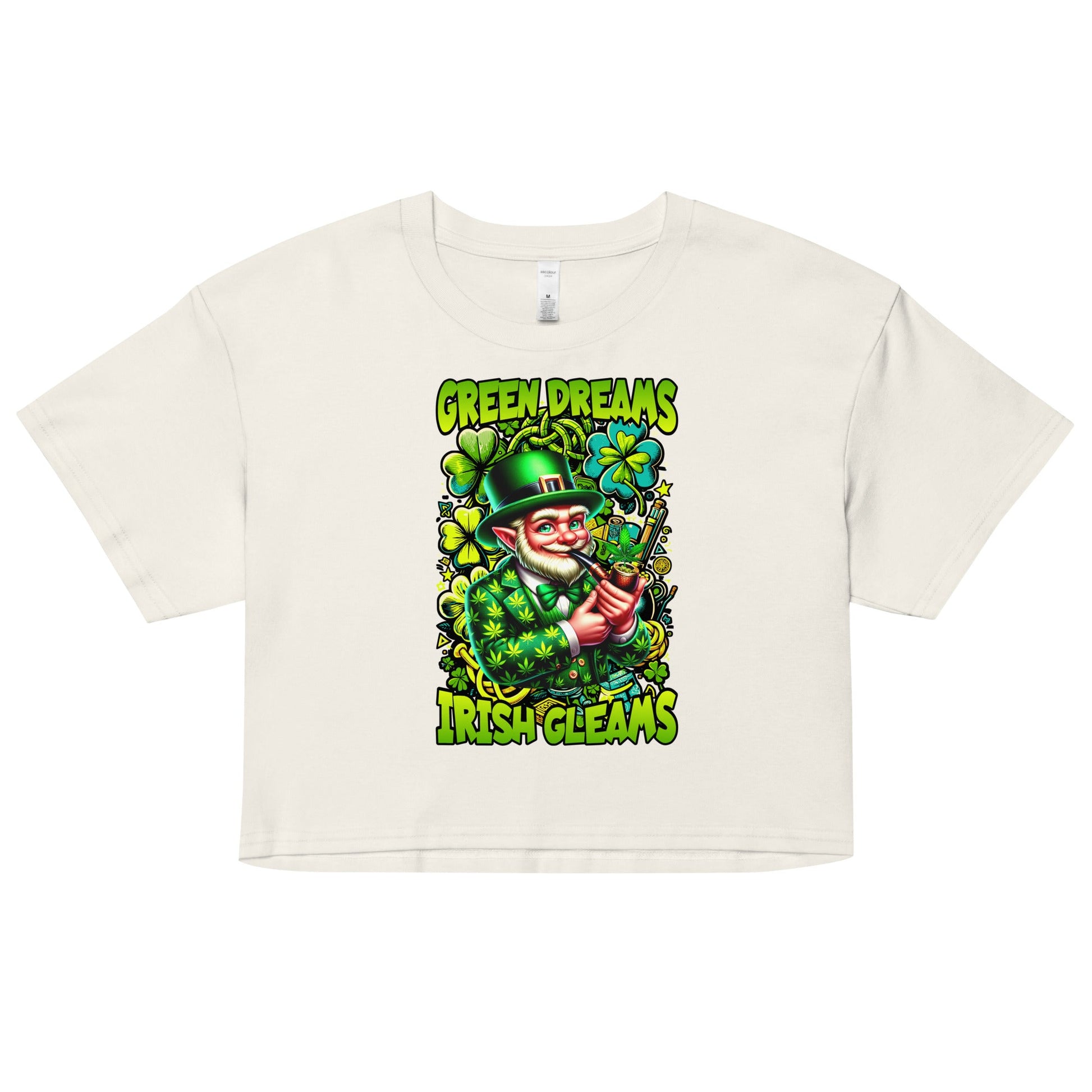 Green Dreams Women’s crop top - Elevaleaf -