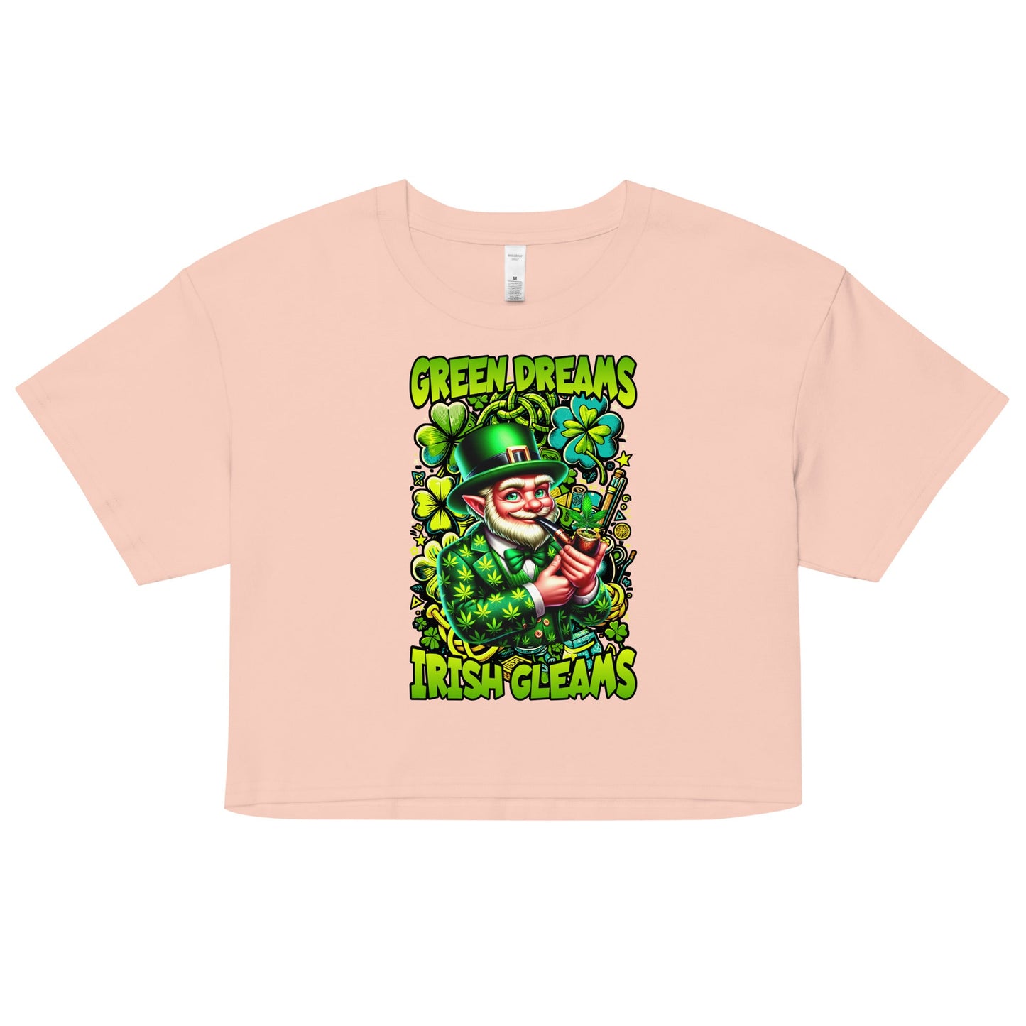 Green Dreams Women’s crop top - Elevaleaf -