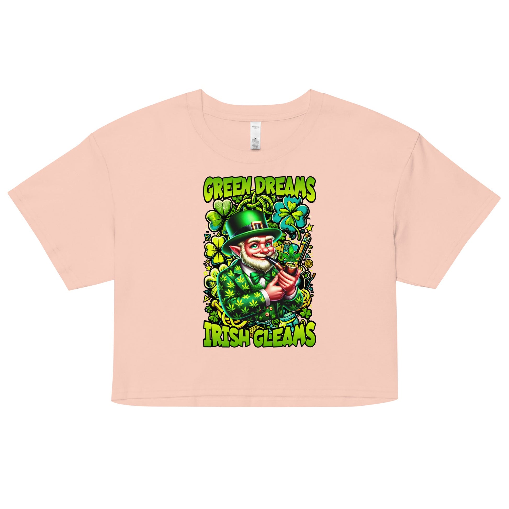 Green Dreams Women’s crop top - Elevaleaf -