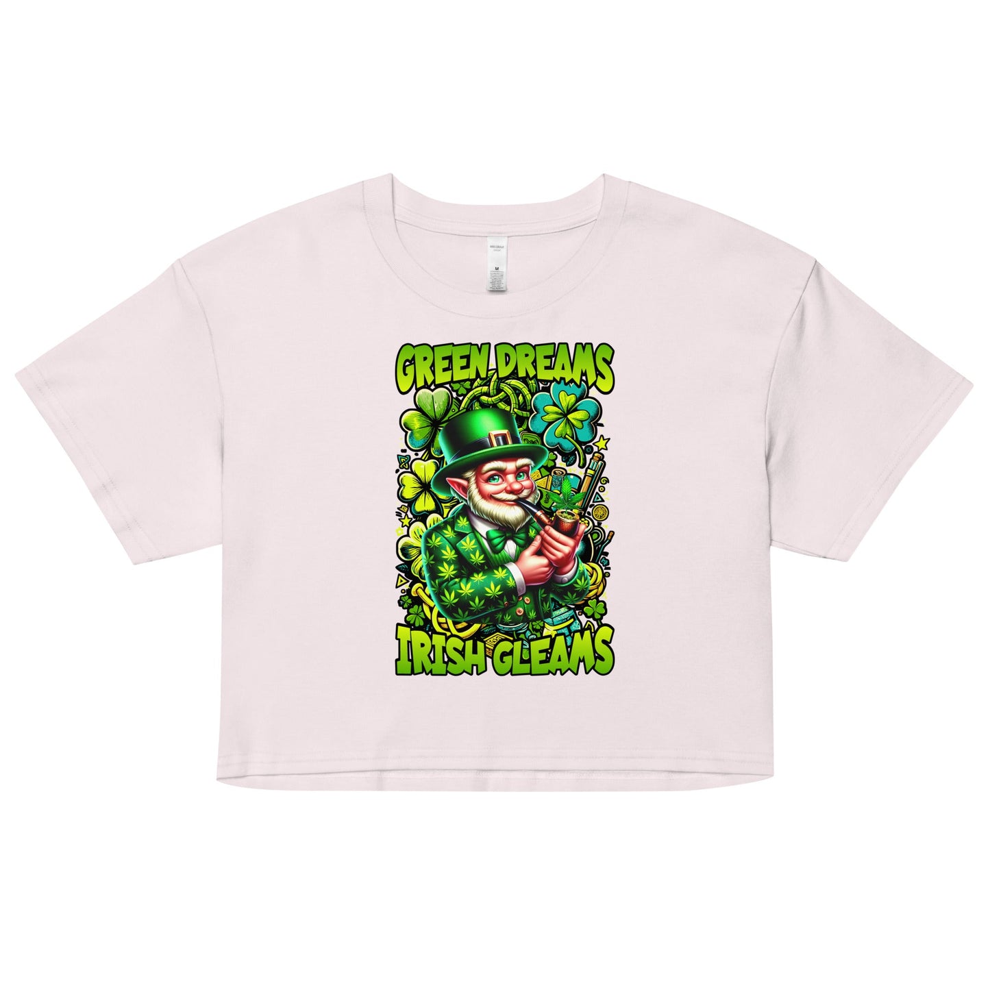 Green Dreams Women’s crop top - Elevaleaf -