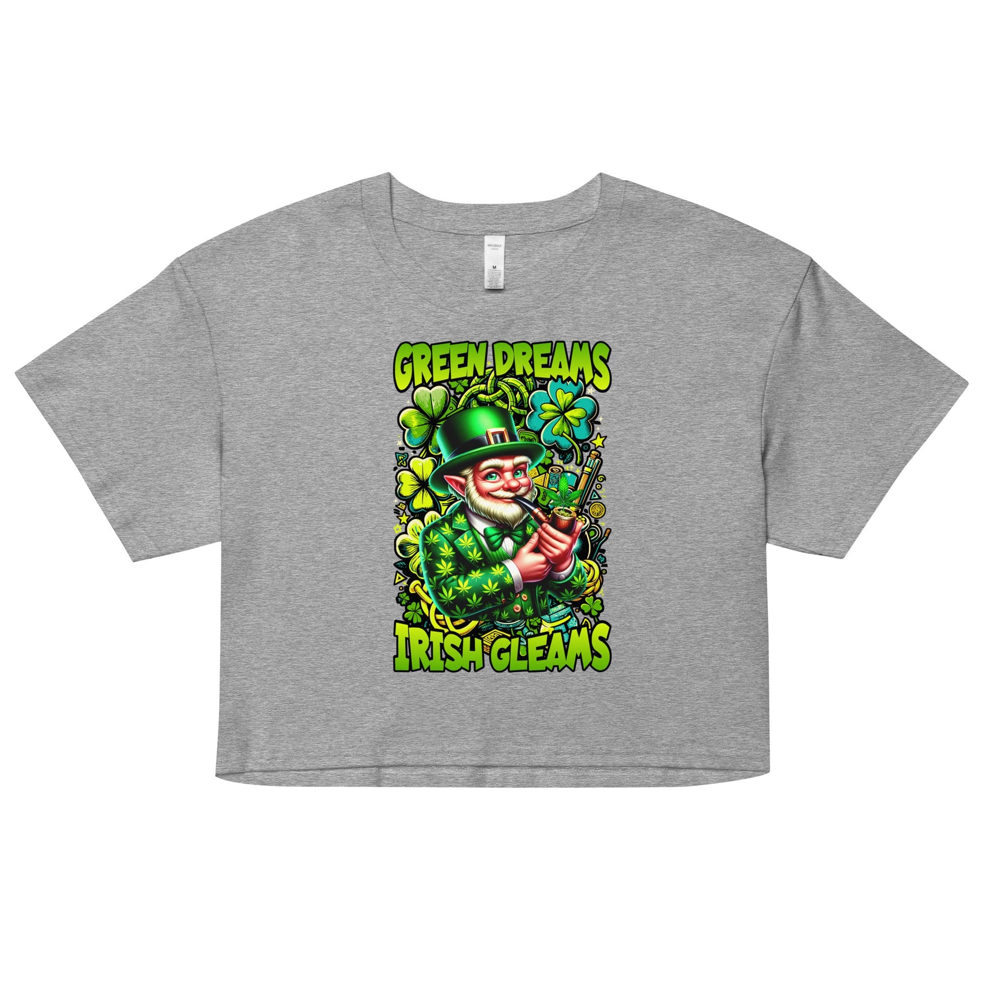 Green Dreams Women’s crop top - Elevaleaf -